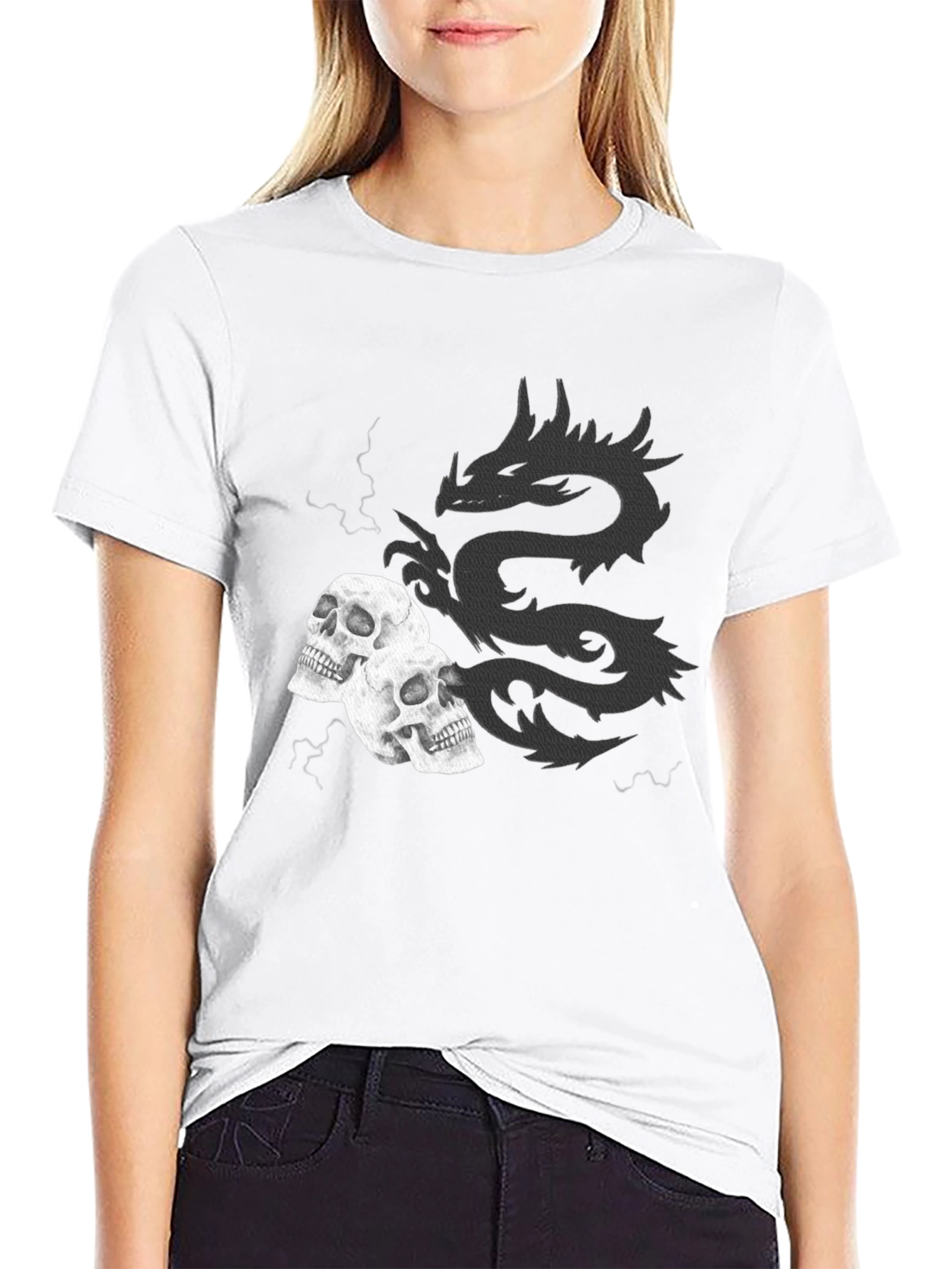 Dragon & Skull Graphic Tee