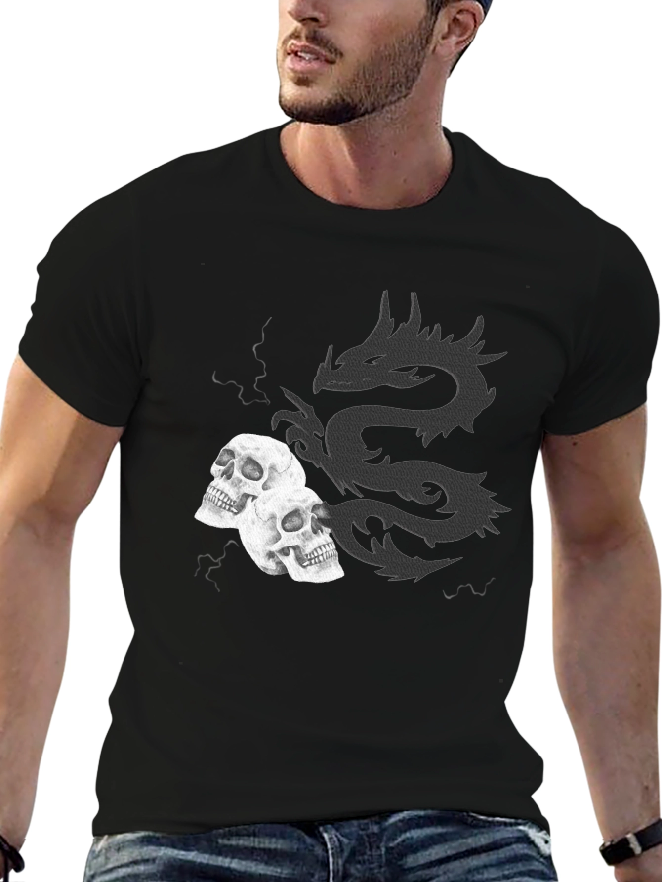 Dragon & Skull Graphic Tee
