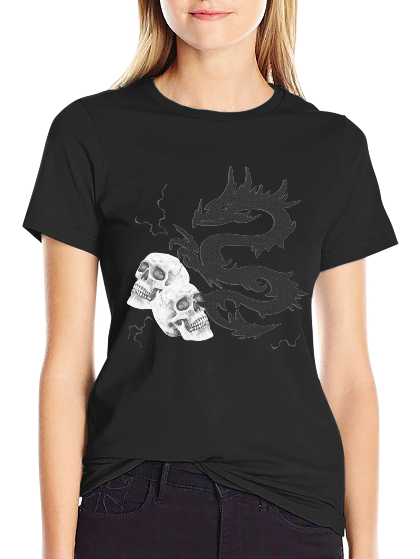 Dragon & Skull Graphic Tee