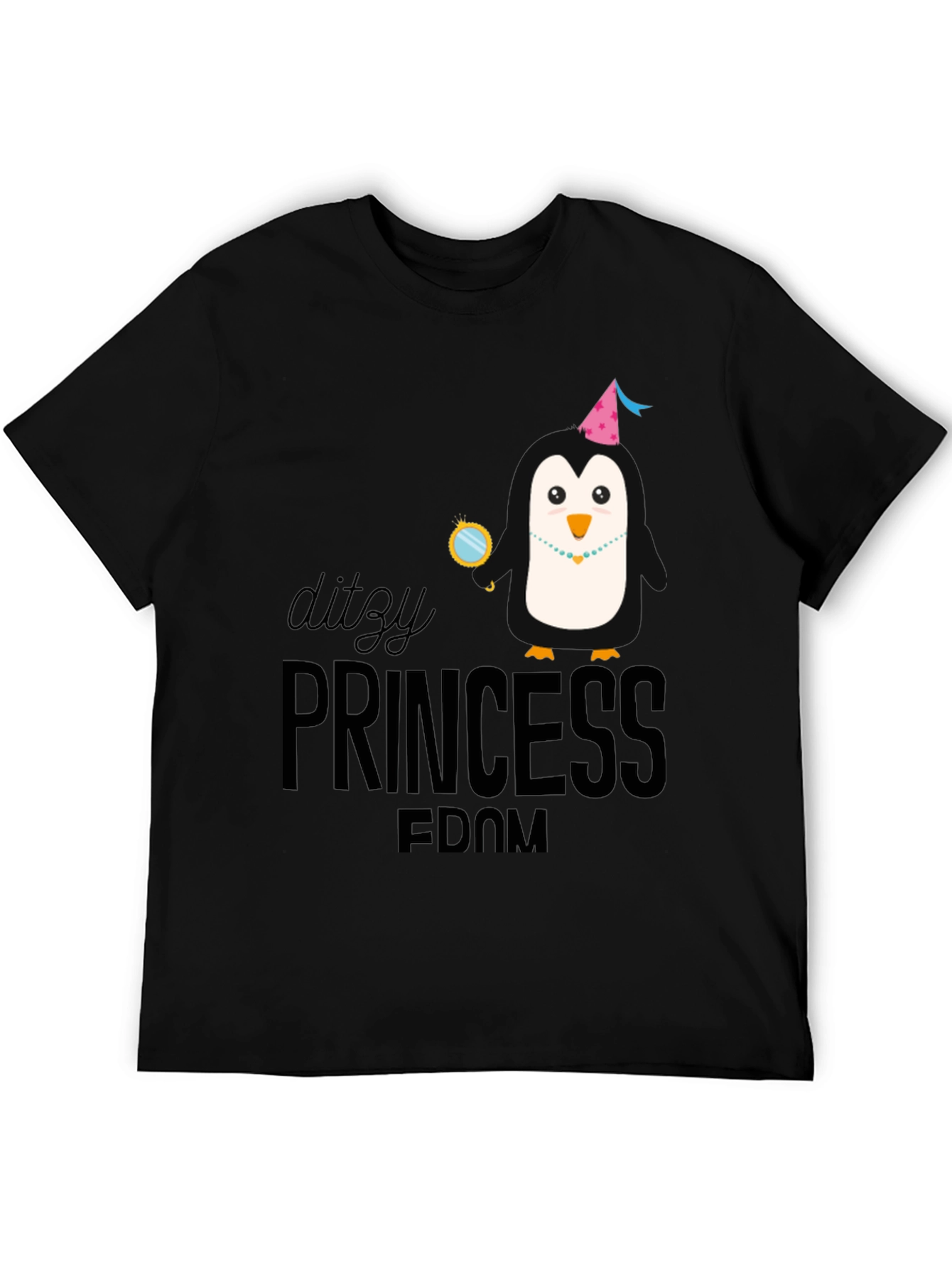 DITZY PRINCESS-Penguin in Party Hat T-Shirt