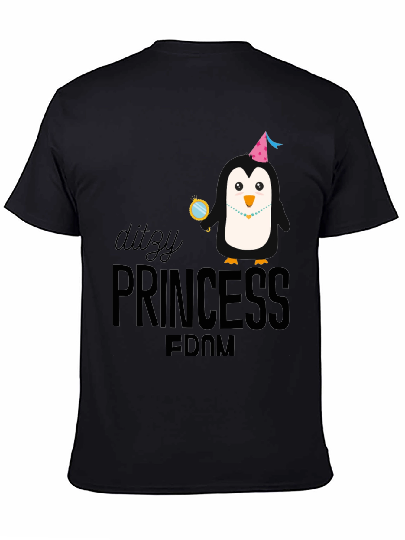 DITZY PRINCESS-Penguin in Party Hat T-Shirt