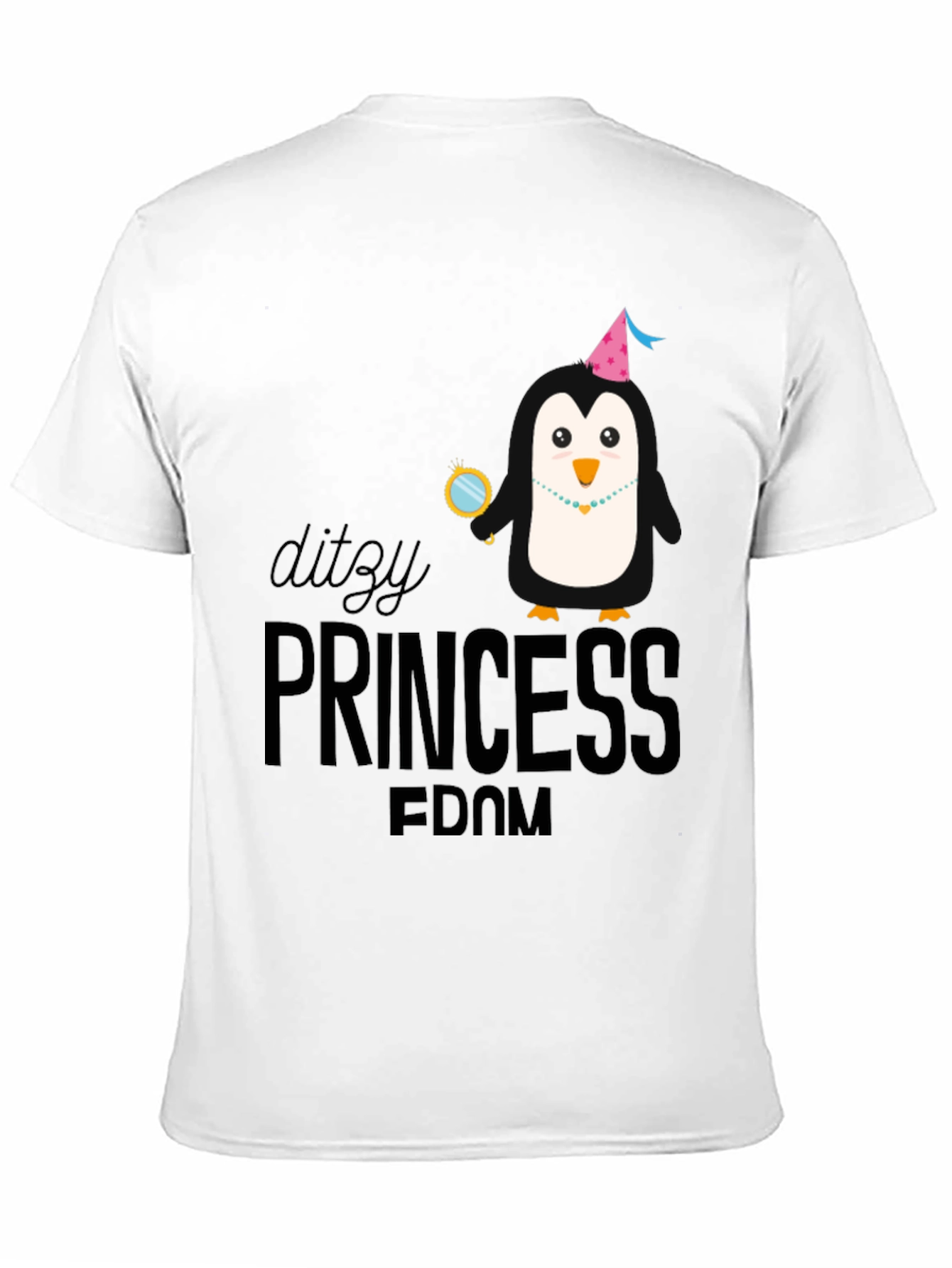 DITZY PRINCESS-Penguin in Party Hat T-Shirt