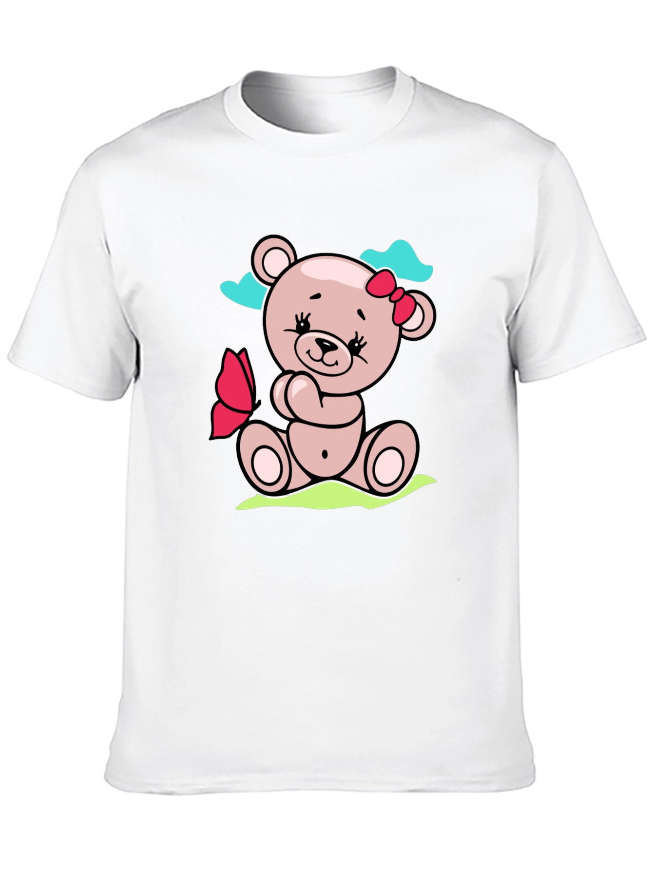 Cute Teddy Bear Graphic T-Shirt - Soft Cotton Blend