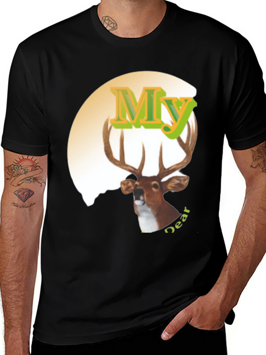 My Dear Deer Graphic T-Shirt - Novelty Animal Tee