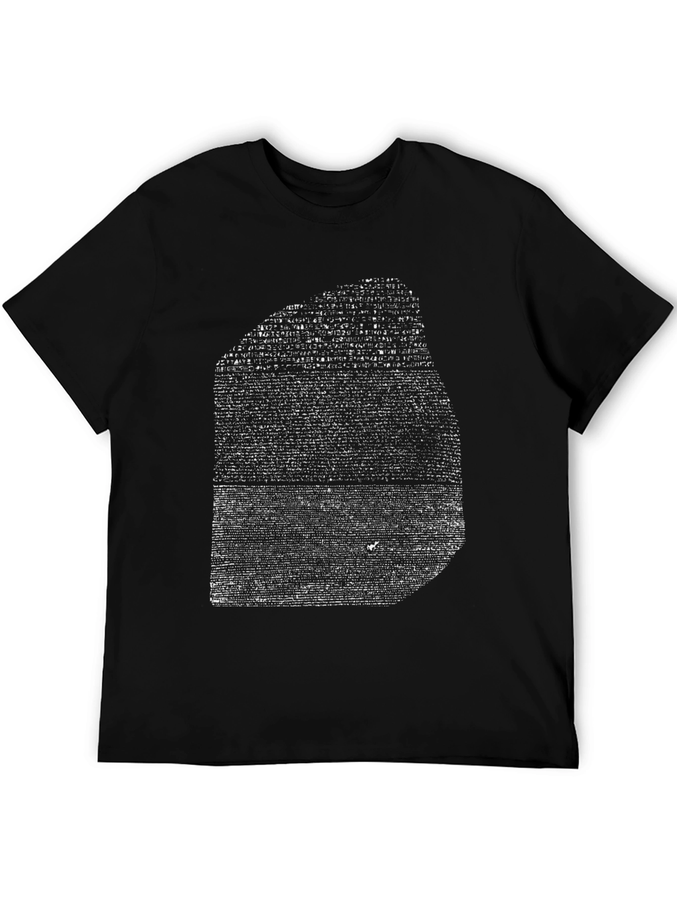 Rosetta Stone Graphic T-Shirt - Black Cotton Tee