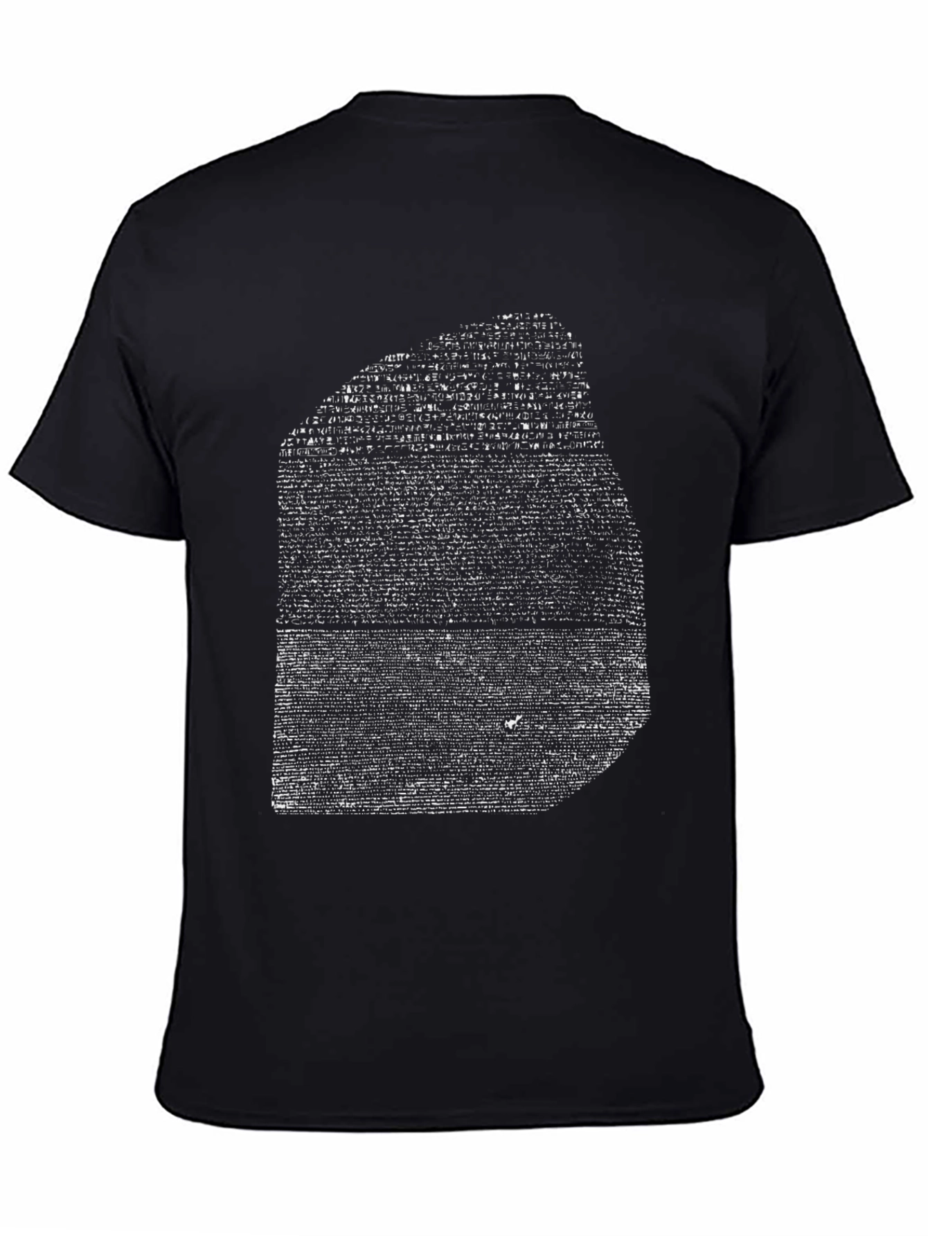 Rosetta Stone Graphic T-Shirt - Black Cotton Tee