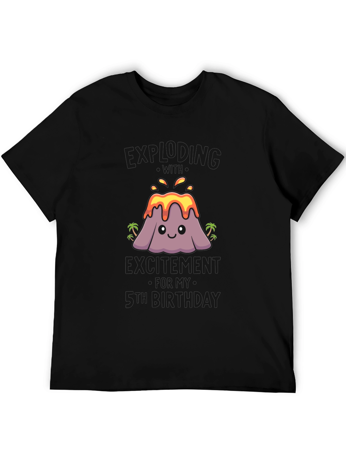 Volcano 5th Birthday T-Shirt - Erupting With Excitement!