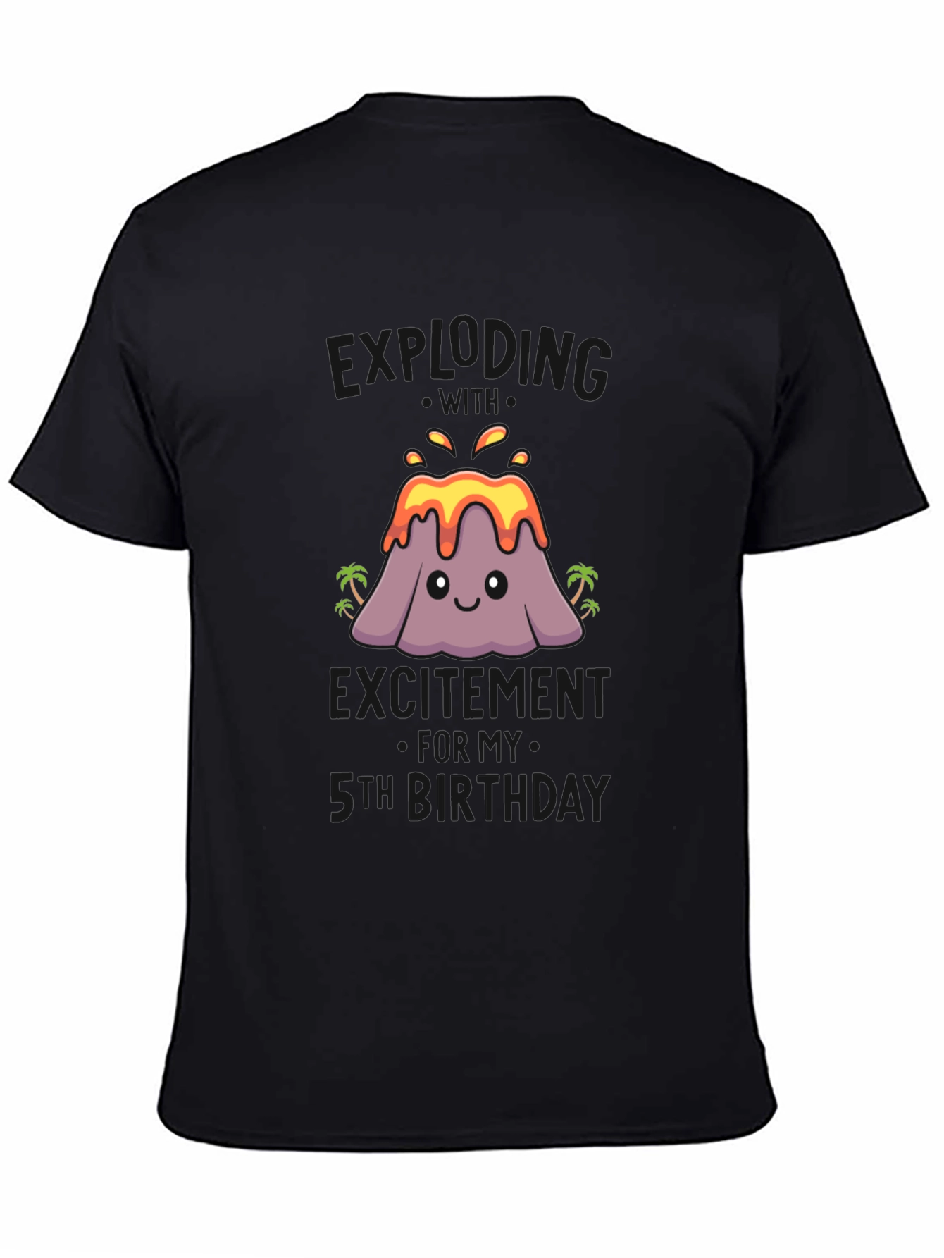 Volcano 5th Birthday T-Shirt - Erupting With Excitement!
