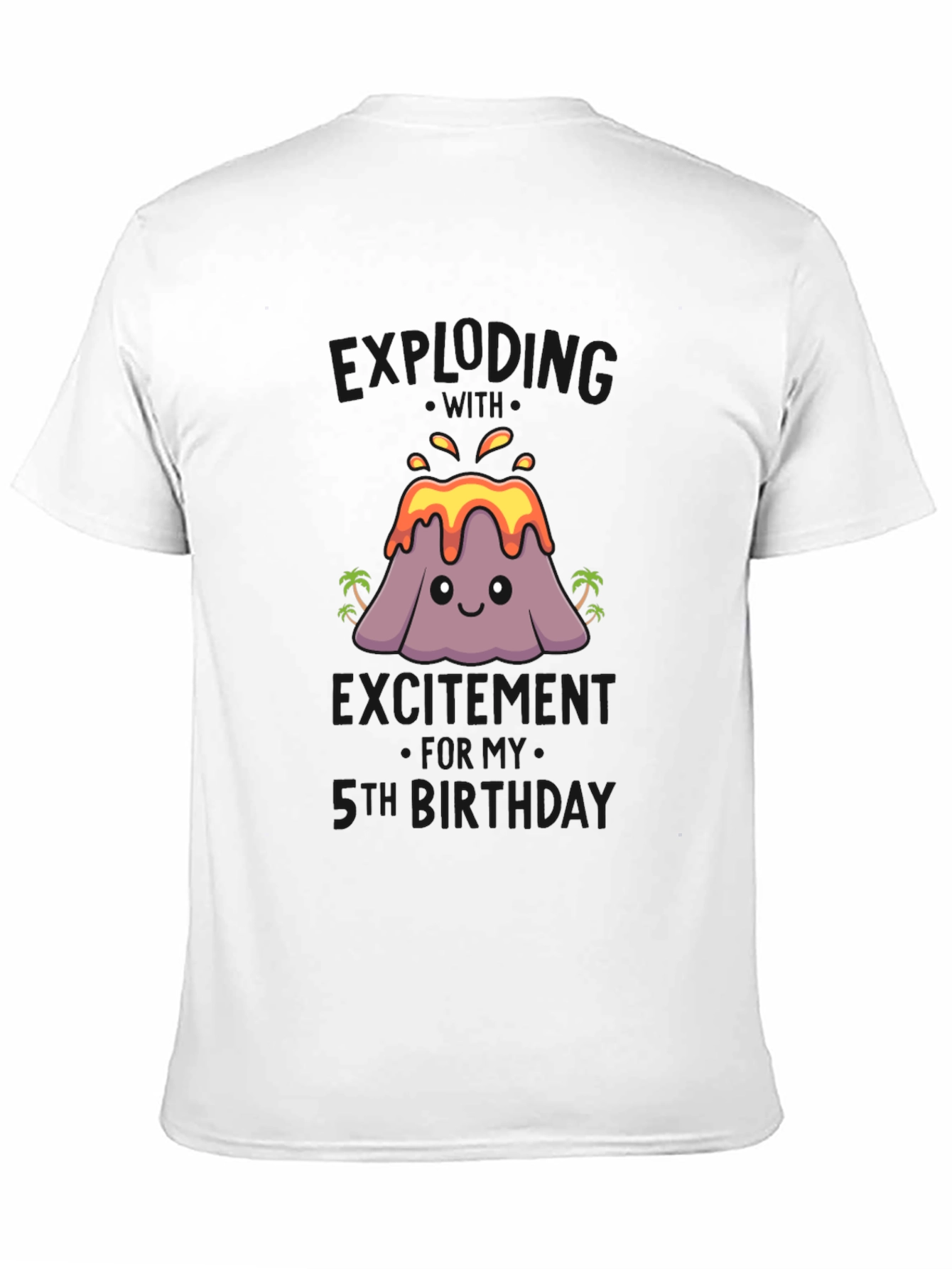 Volcano 5th Birthday T-Shirt - Erupting With Excitement!