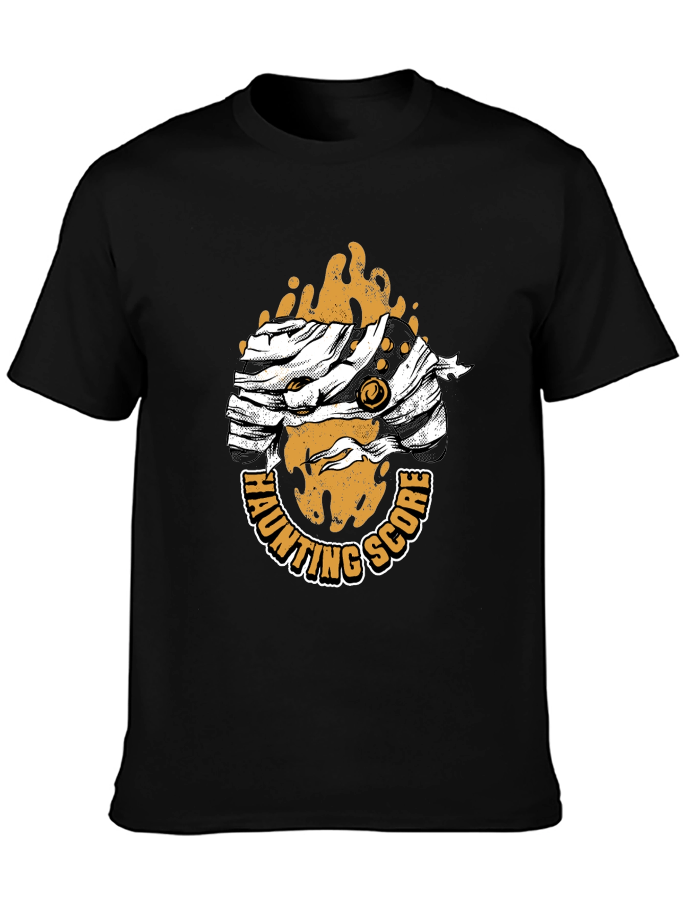 Haunting Score Mummy Graphic Black T-Shirt