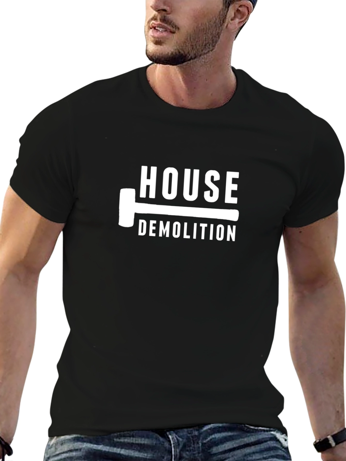House Demolition Graphic Tee - Black