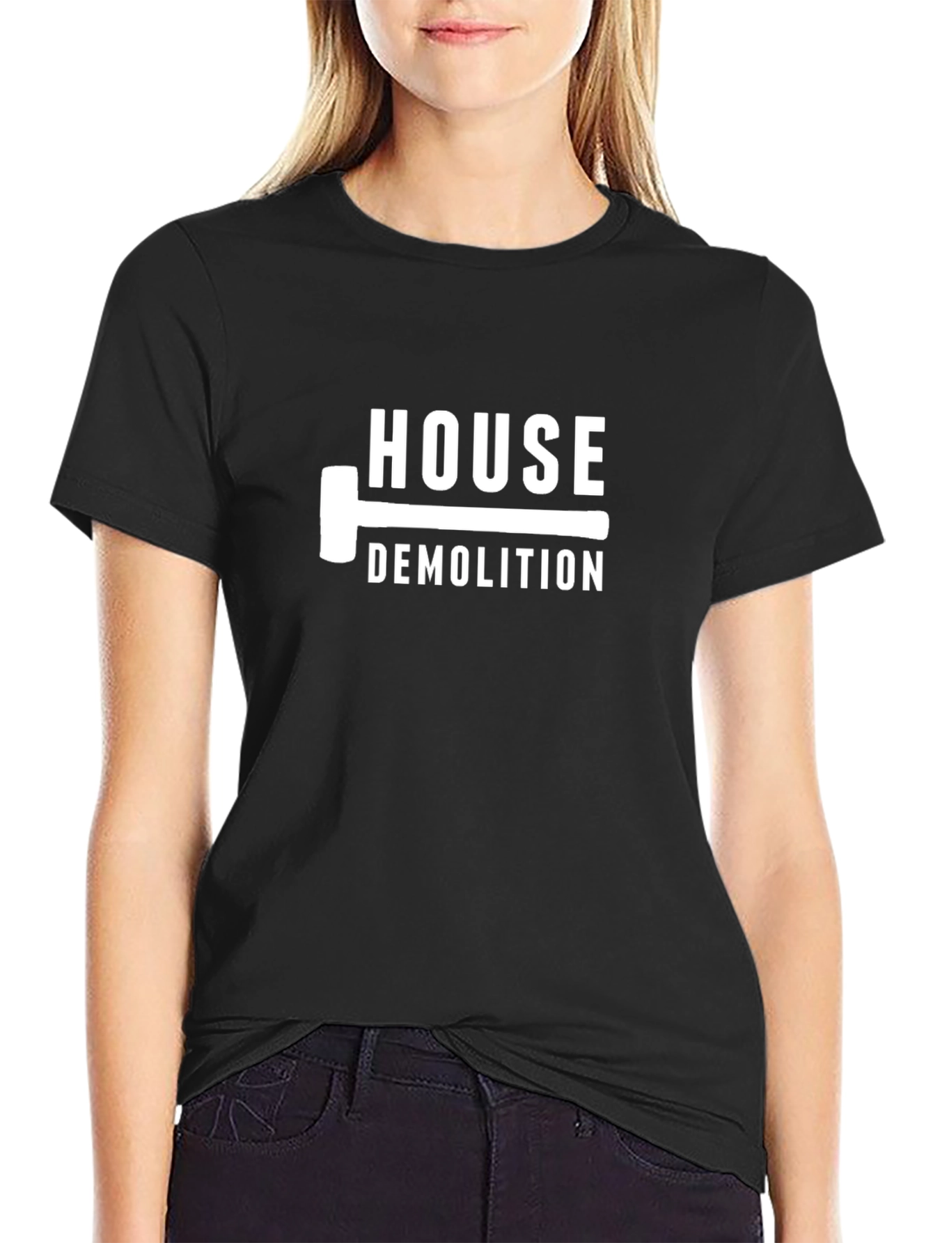 House Demolition Graphic Tee - Black
