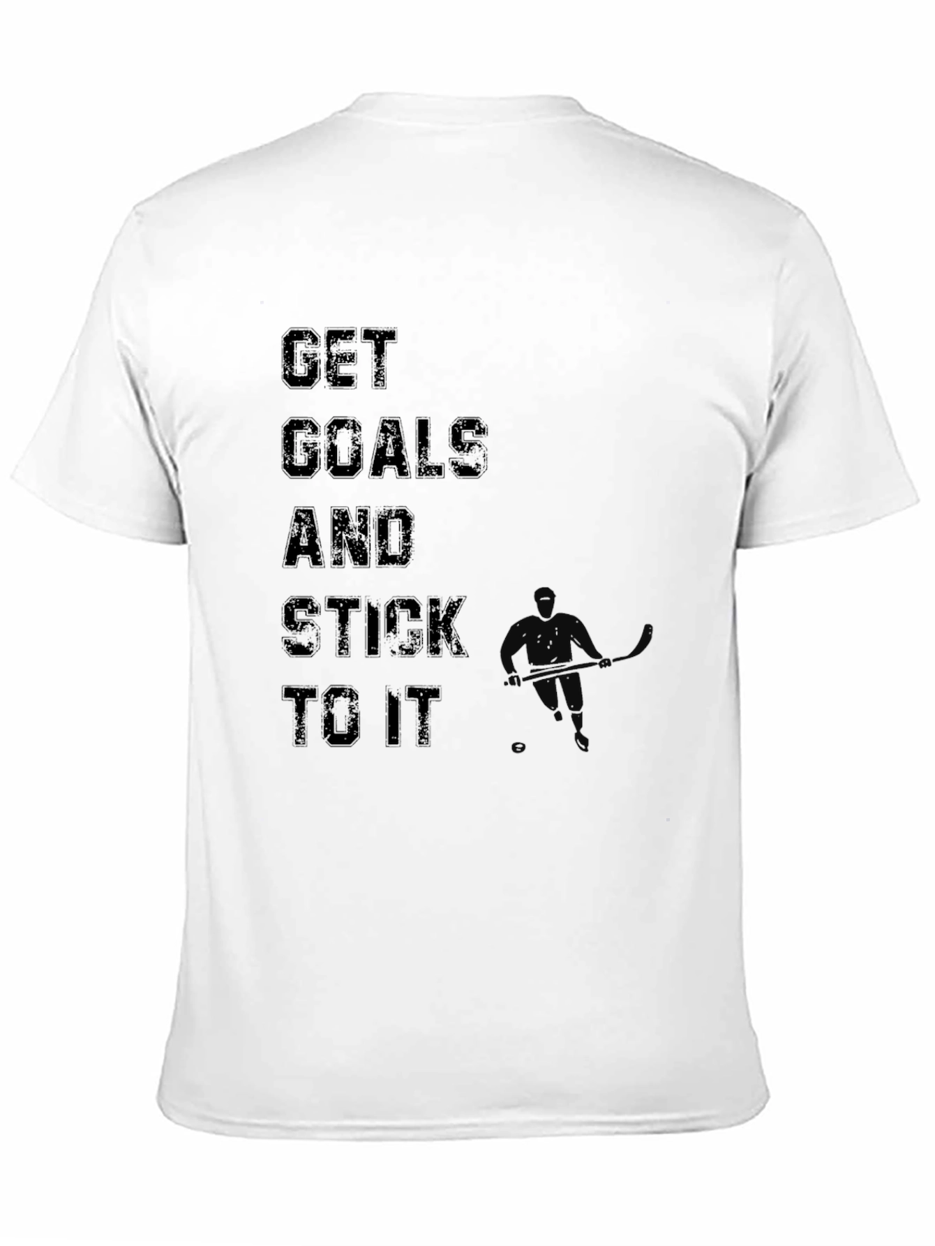 Motivational Get Goals Black T-Shirt