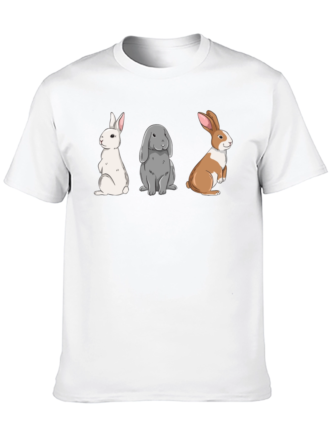 Rabbit Trio Graphic T-Shirt