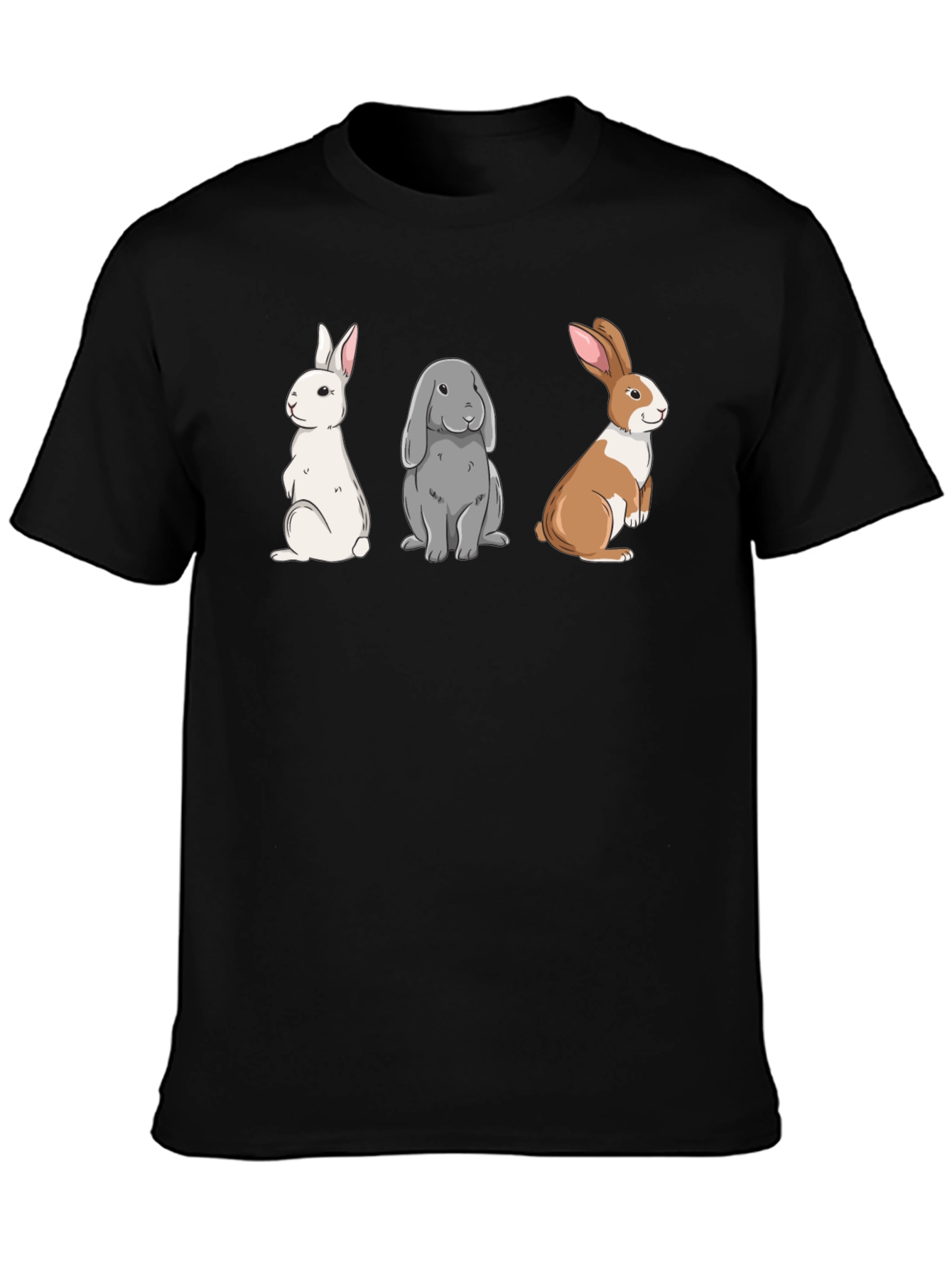 Rabbit Trio Graphic T-Shirt