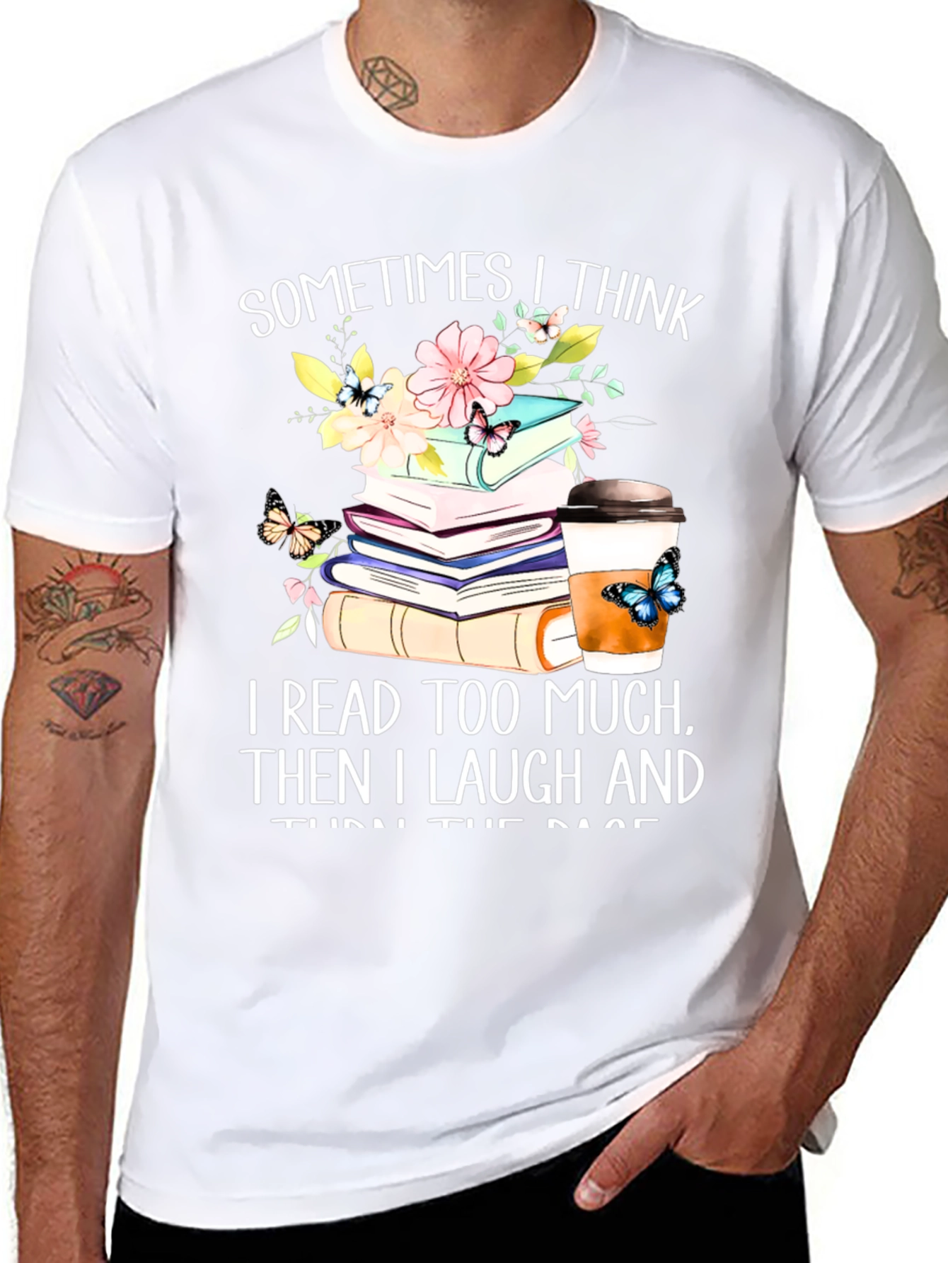Book Lovers Tee: I Read Too Much