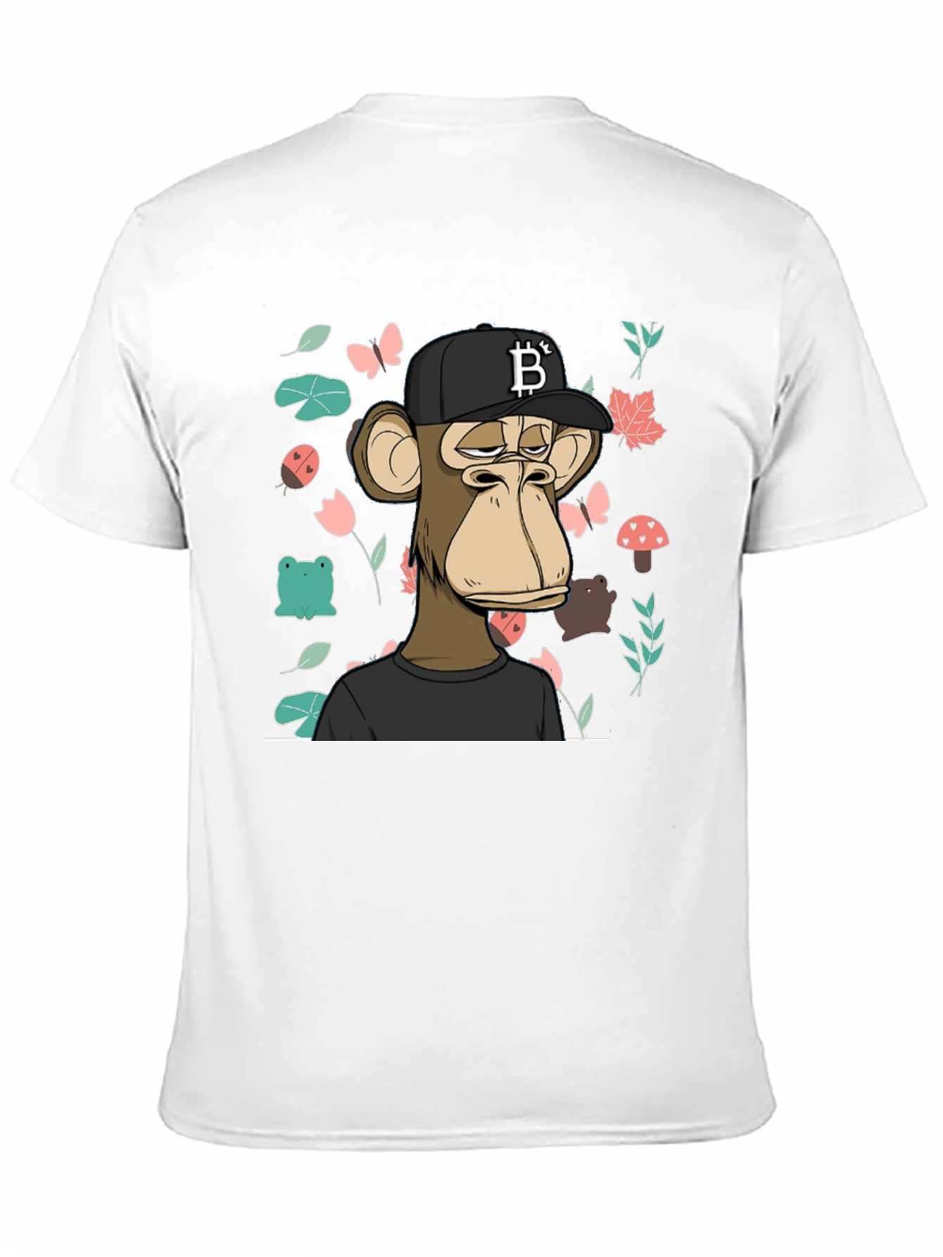 Bored Ape Bitcoin Graphic T-Shirt - Black