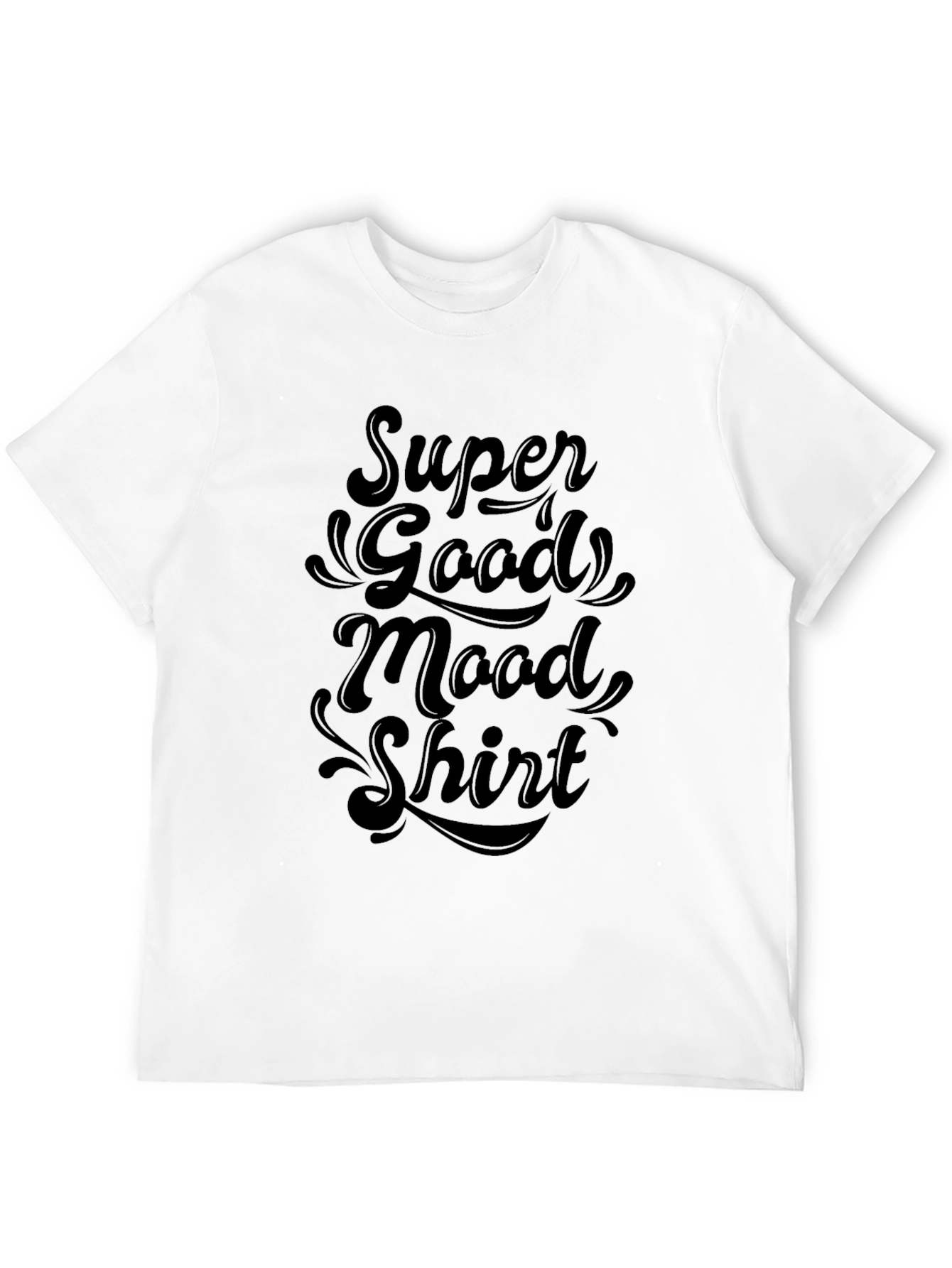 Super Good Mood Shirt - Black Graphic Tee