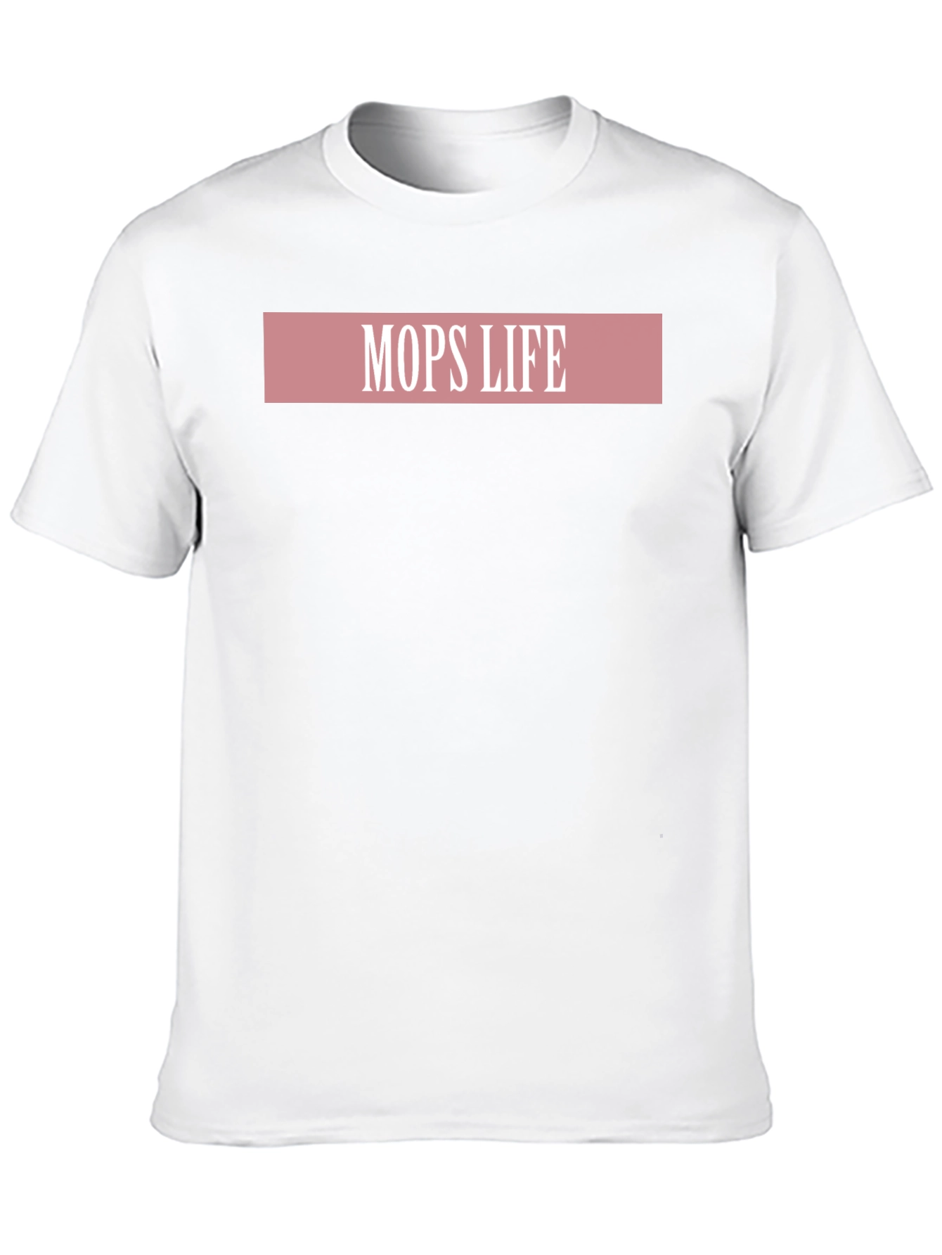MOPS LIFE Graphic Tee - Stylish Black T-Shirt