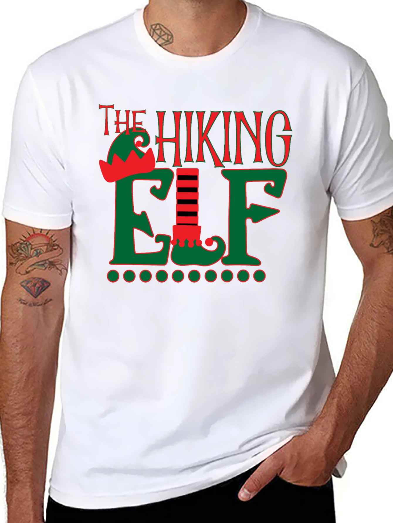 The Hiking Elf Holiday T-Shirt