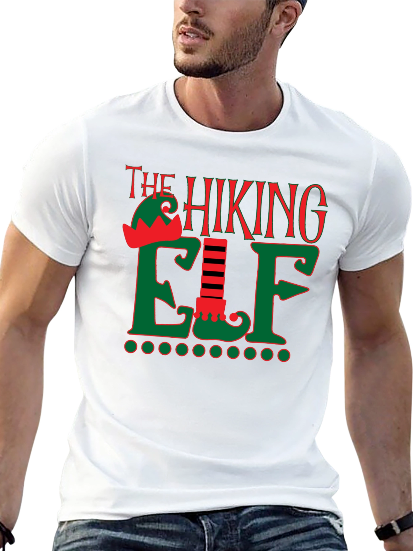 The Hiking Elf Holiday T-Shirt
