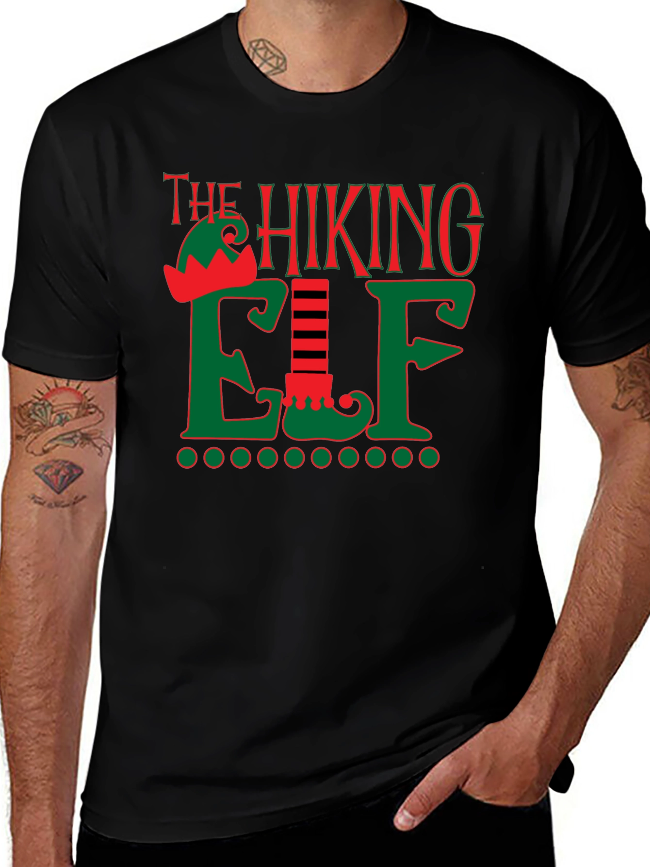 The Hiking Elf Holiday T-Shirt