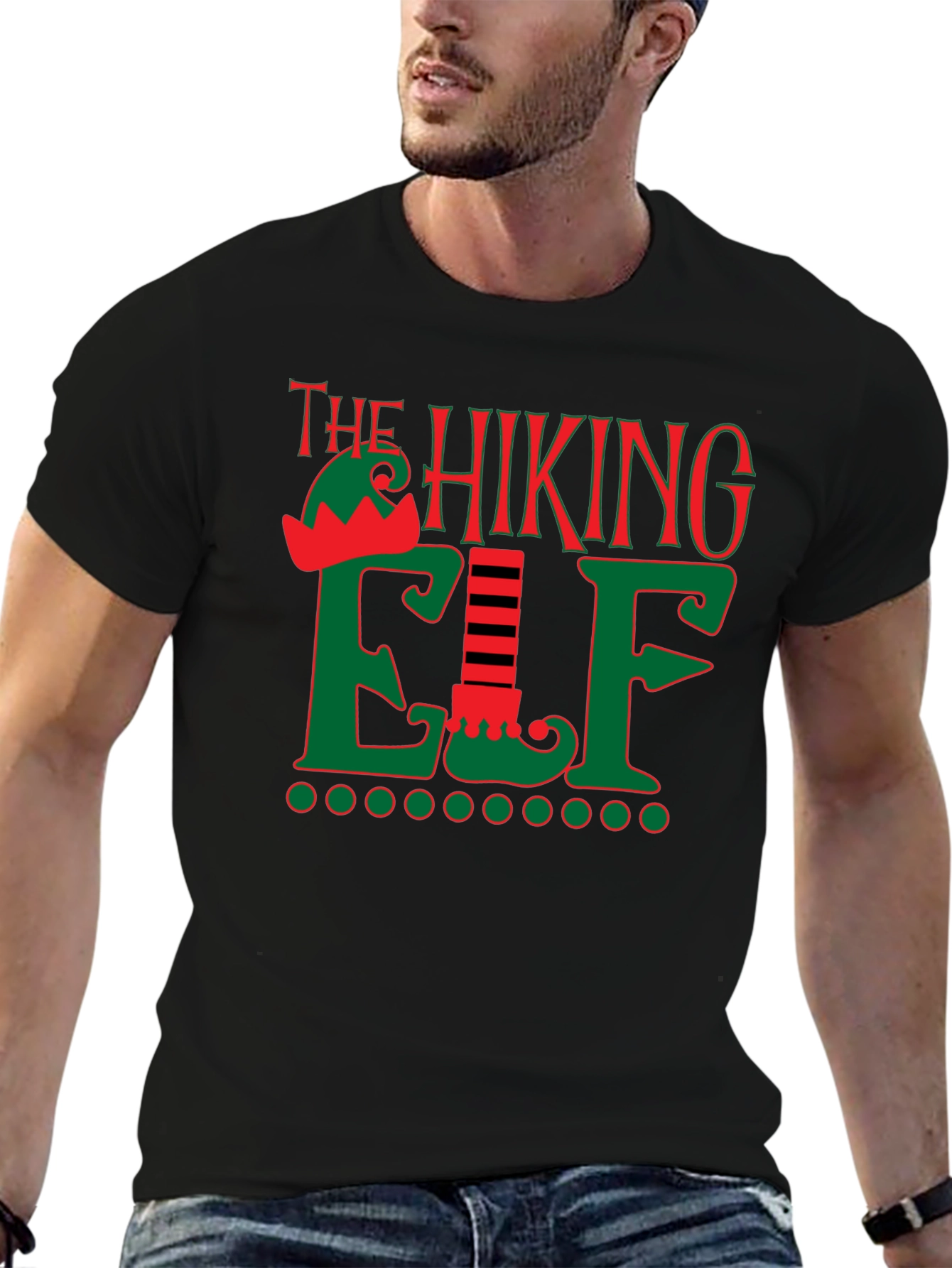 The Hiking Elf Holiday T-Shirt
