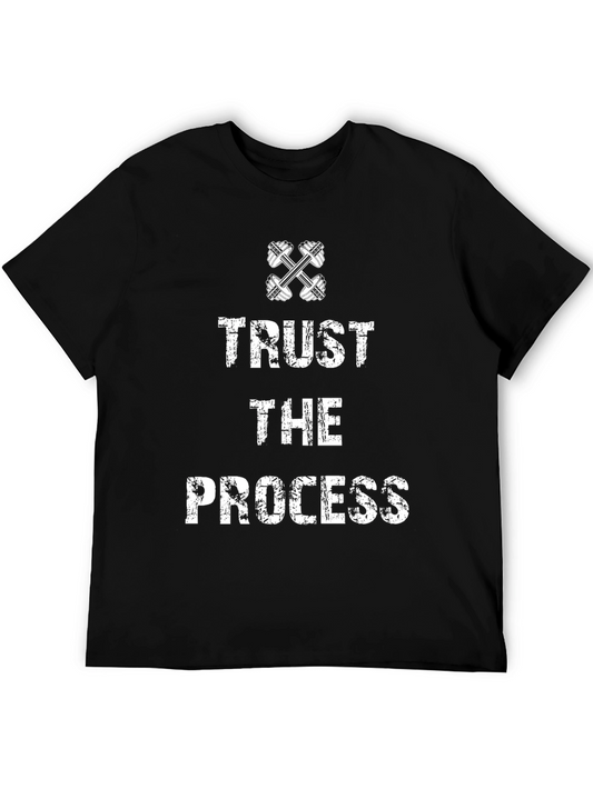 Trust the Process Black Graphic T-Shirt