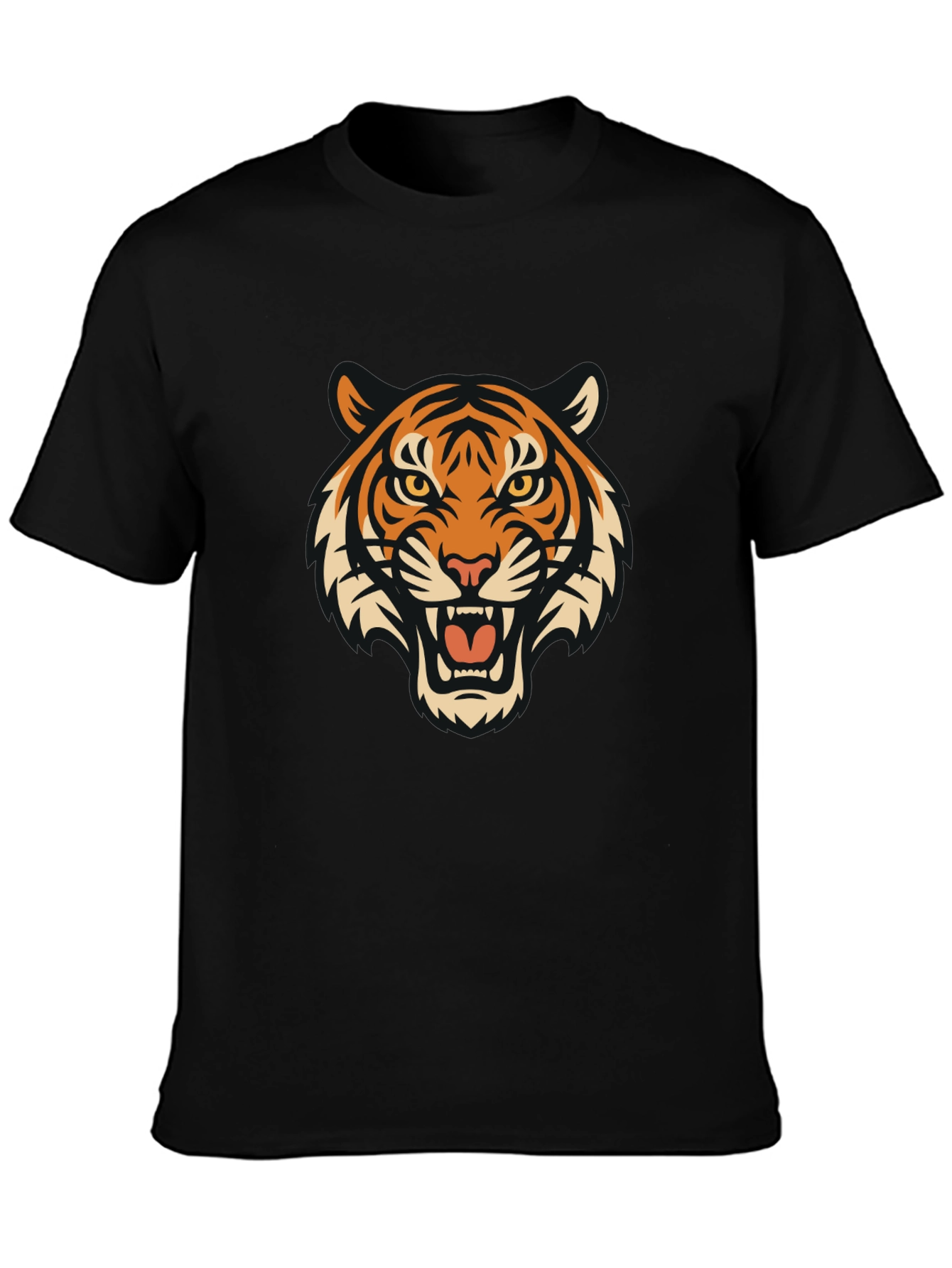 Black Tiger Graphic Tee - Fierce Style