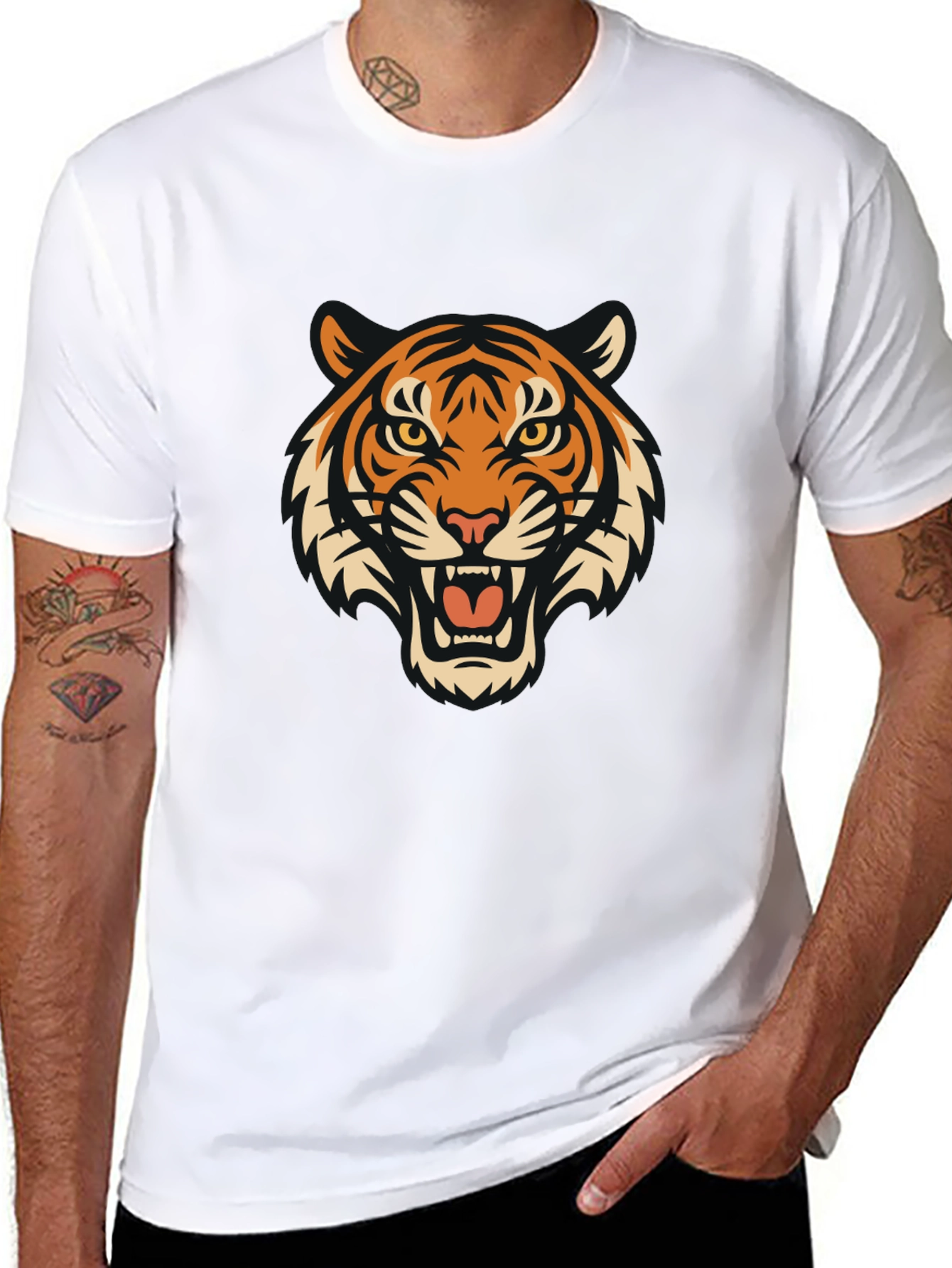 Black Tiger Graphic Tee - Fierce Style