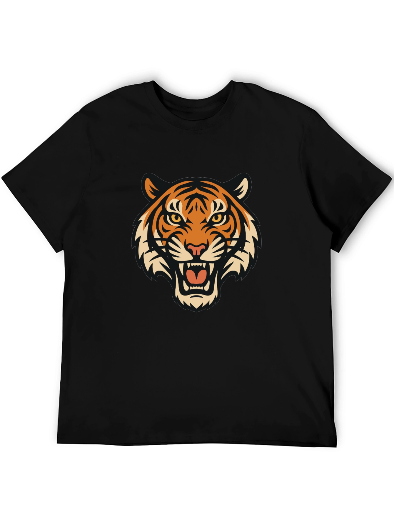 Black Tiger Graphic Tee - Fierce Style