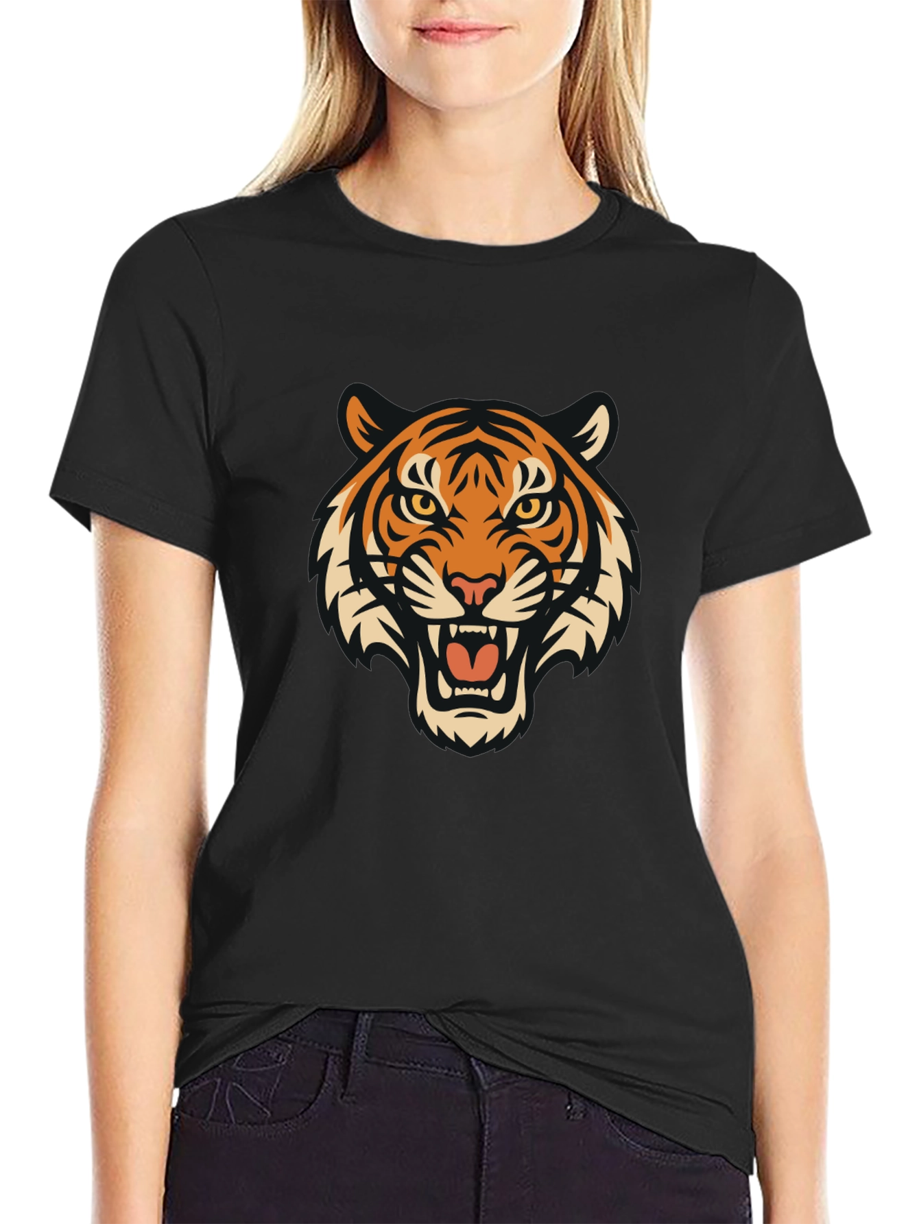 Black Tiger Graphic Tee - Fierce Style