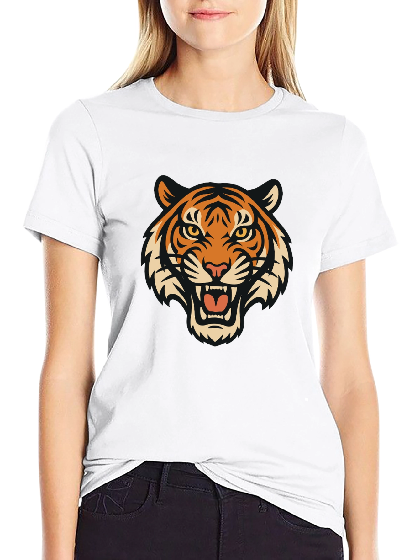 Black Tiger Graphic Tee - Fierce Style