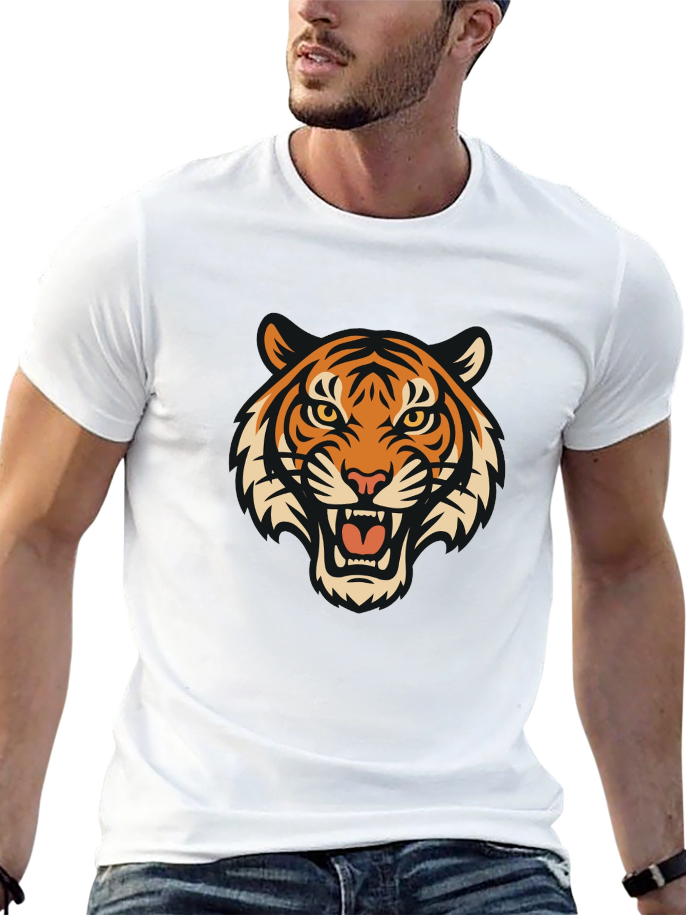 Black Tiger Graphic Tee - Fierce Style