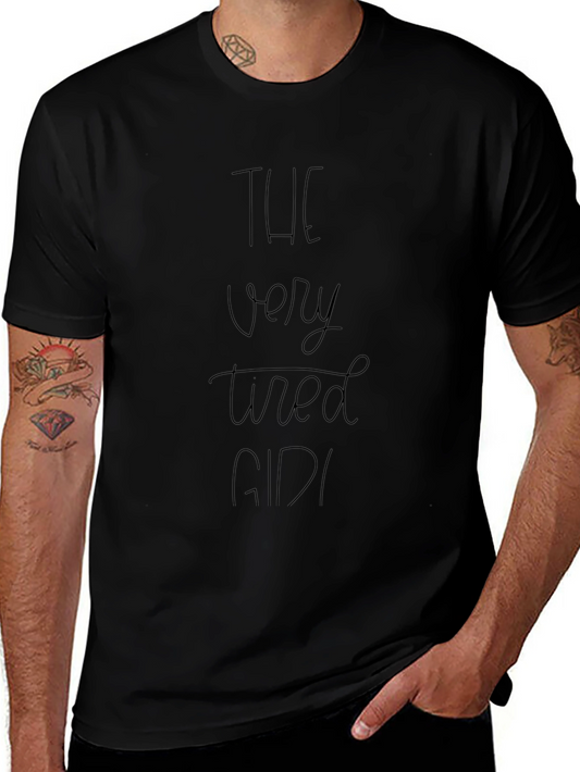The Very Tired GIDI Black Tee - Comfy Casual Wear