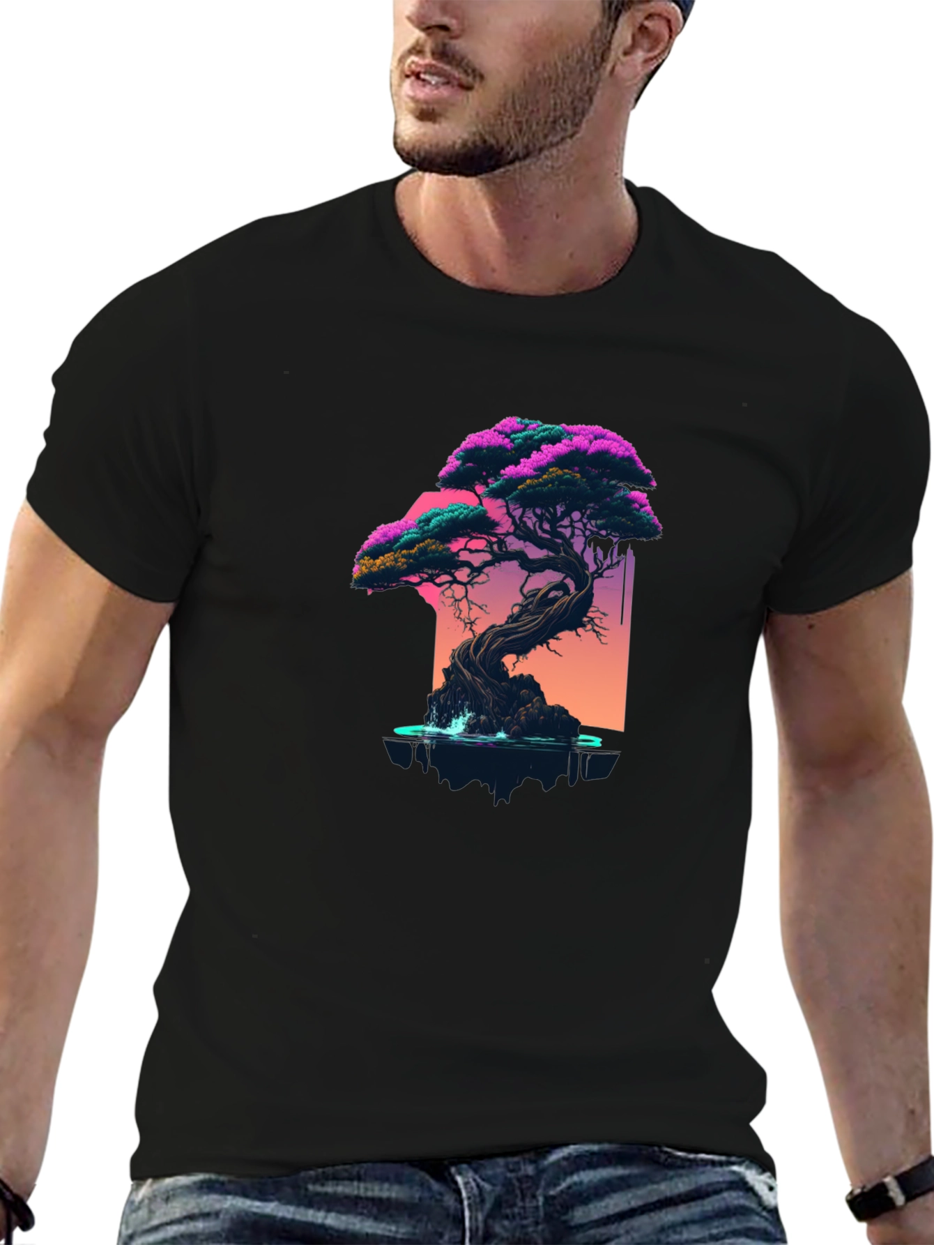 Bonsai Tree Graphic Tee - Stylish Casual Wear