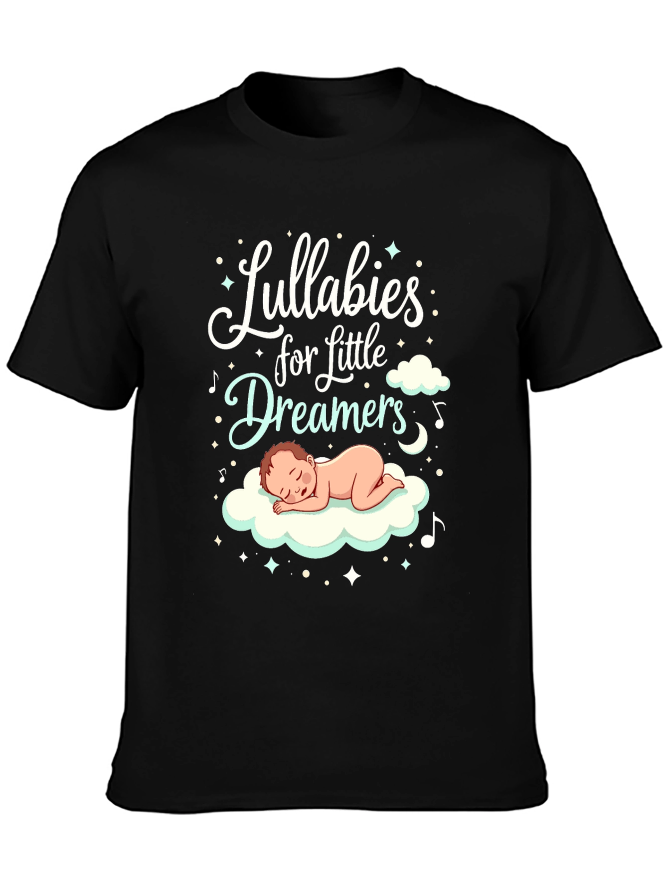 Lullabies for Little Dreamers Black Graphic Tee