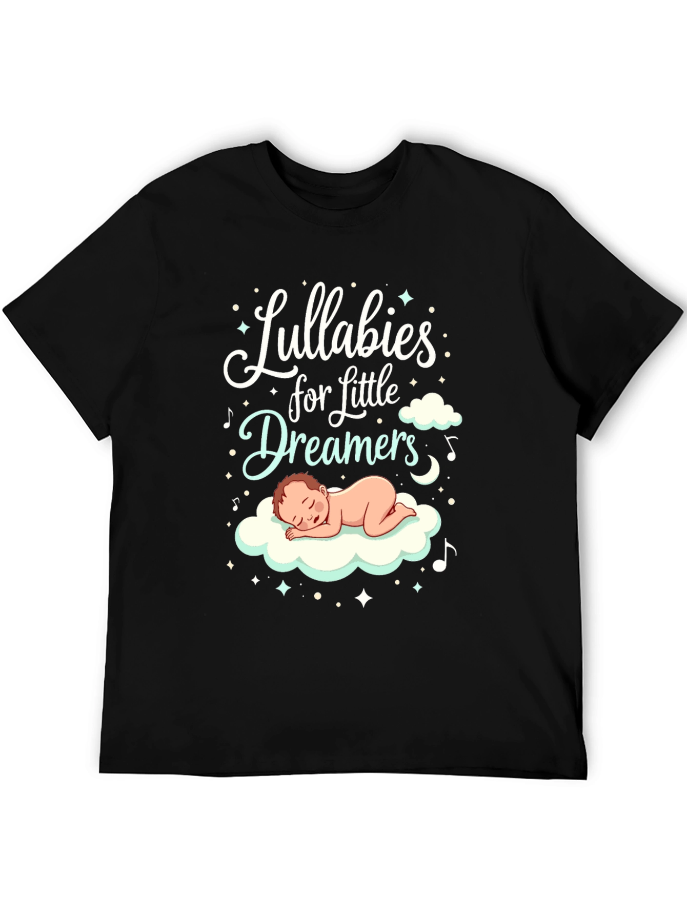 Lullabies for Little Dreamers Black Graphic Tee