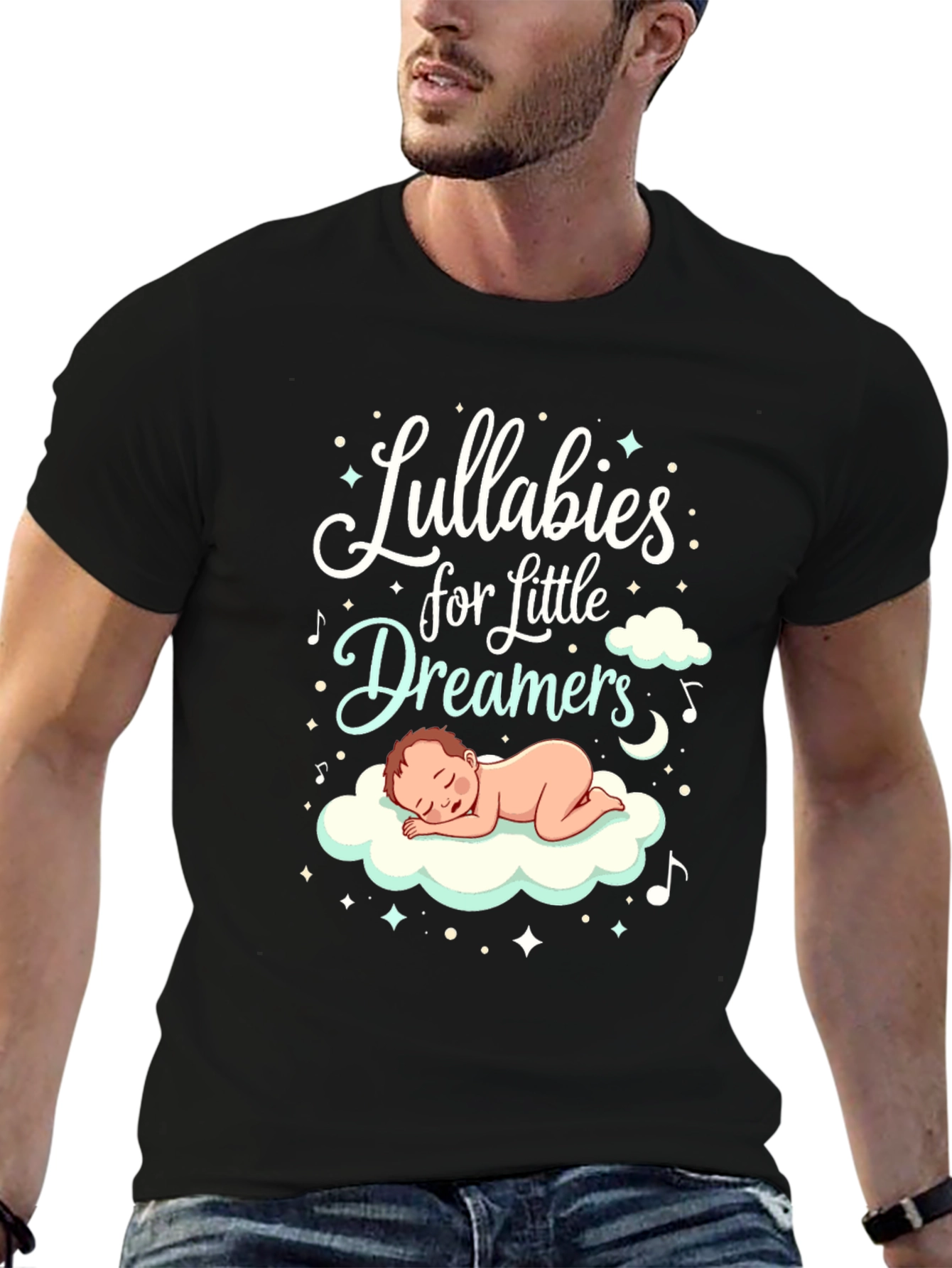 Lullabies for Little Dreamers Black Graphic Tee