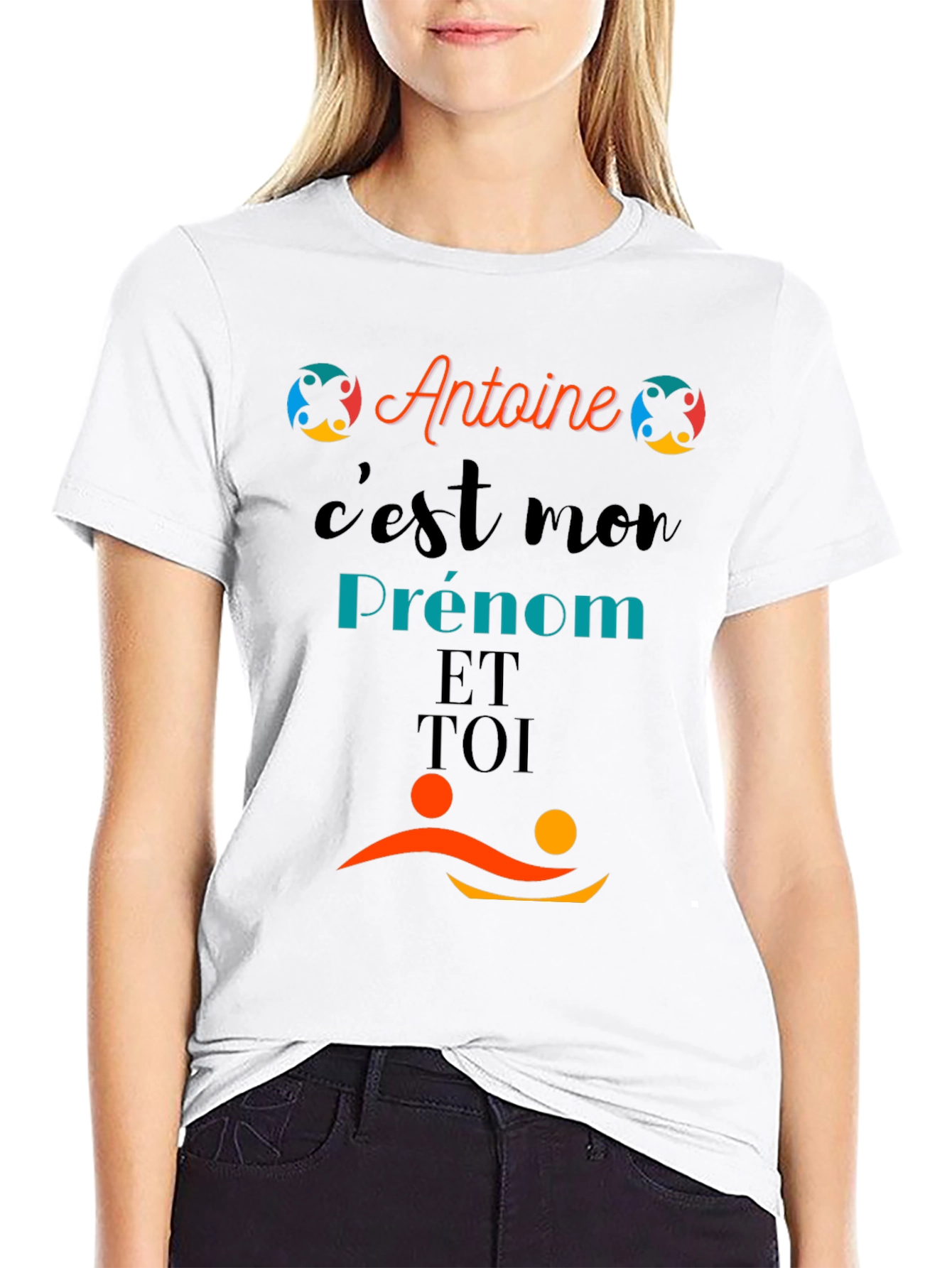 Antoine Cest Mon Prenom Black T-Shirt