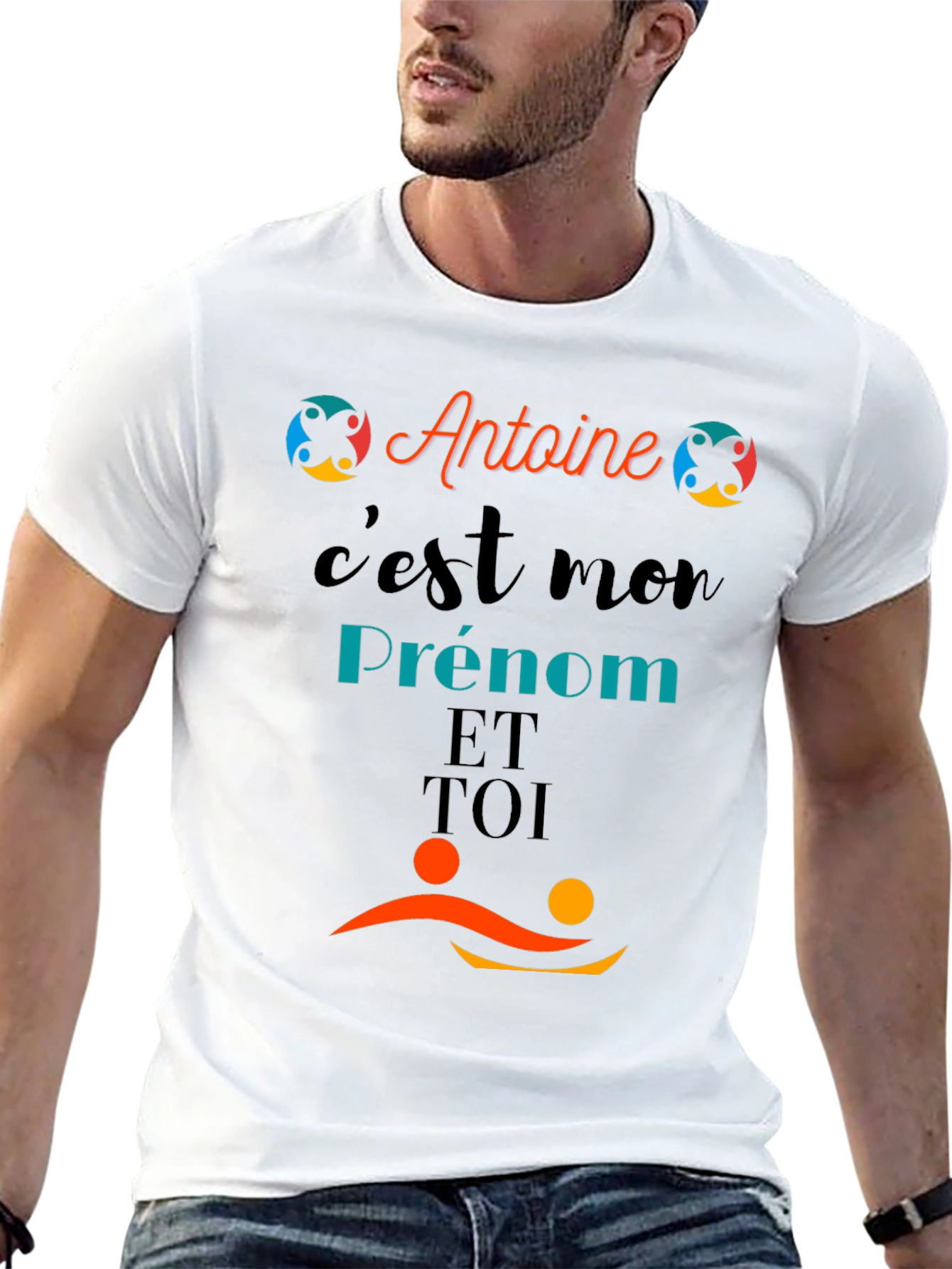Antoine Cest Mon Prenom Black T-Shirt