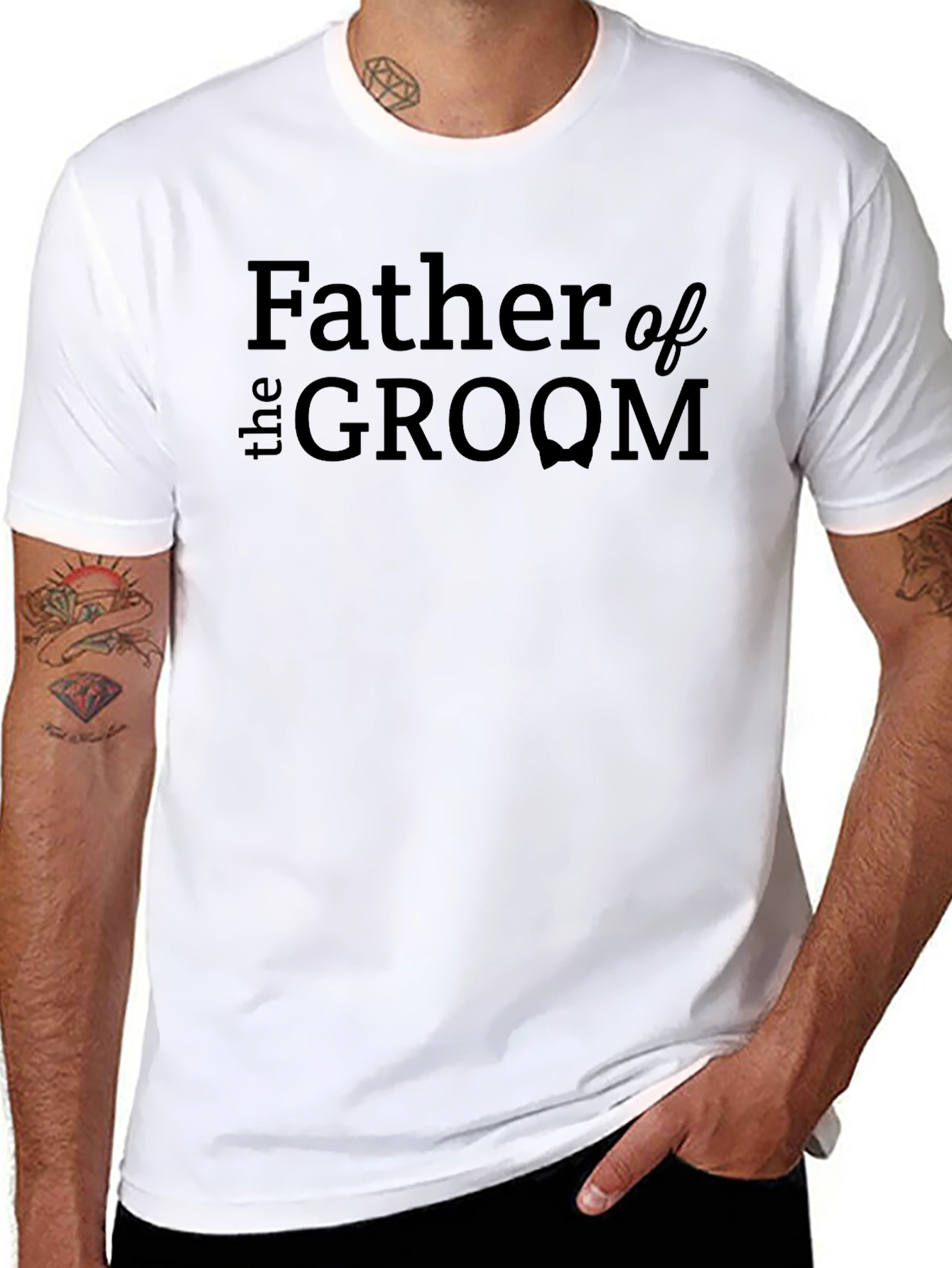 Father of the Groom Black T-Shirt