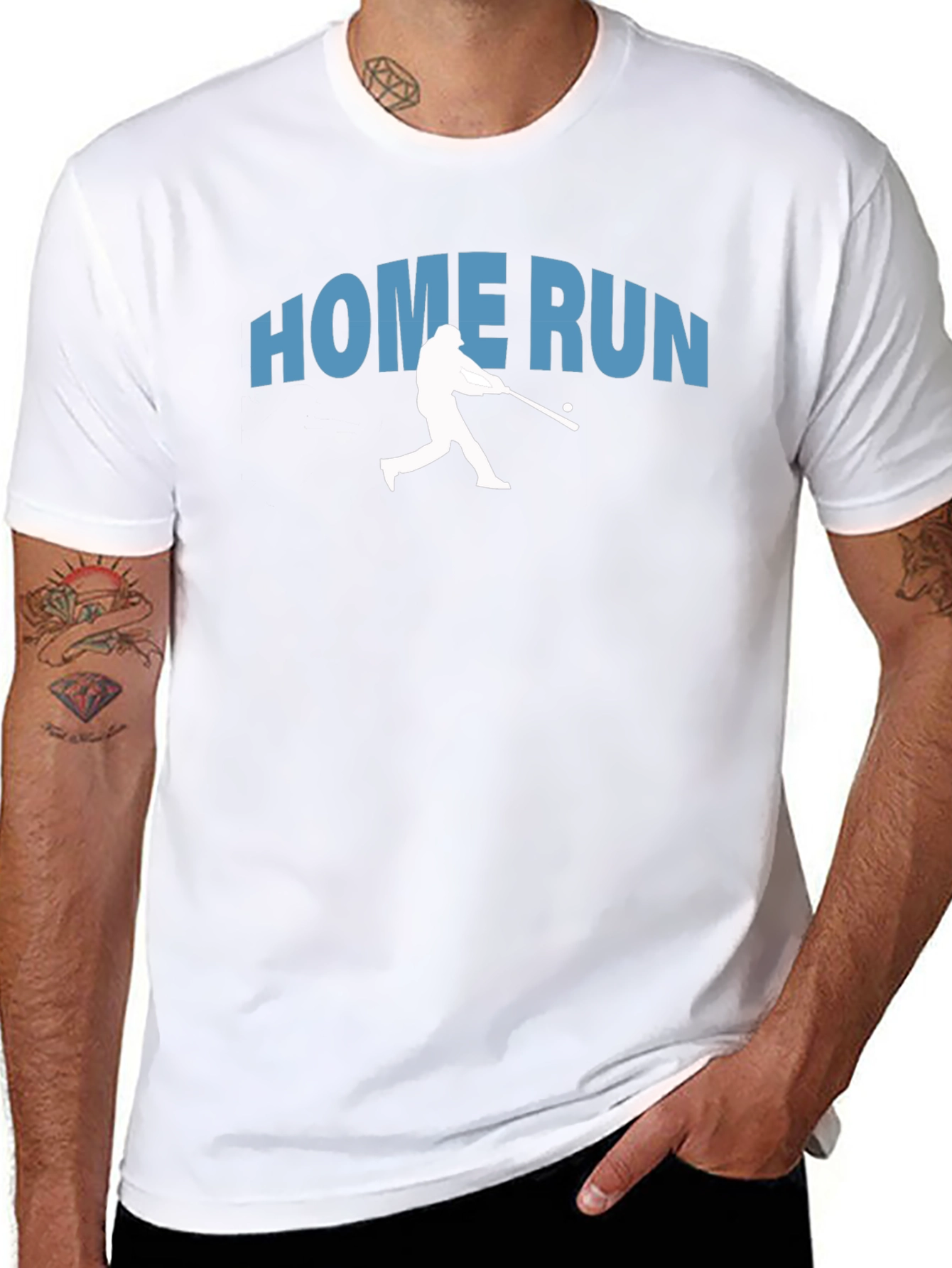 Home Run Baseball Graphic T-Shirt