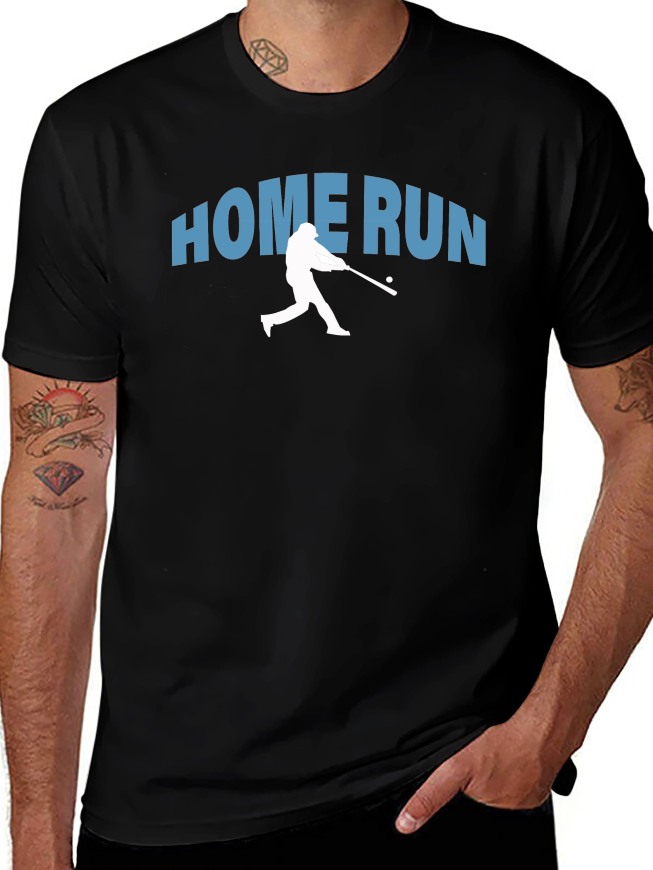 Home Run Baseball Graphic T-Shirt
