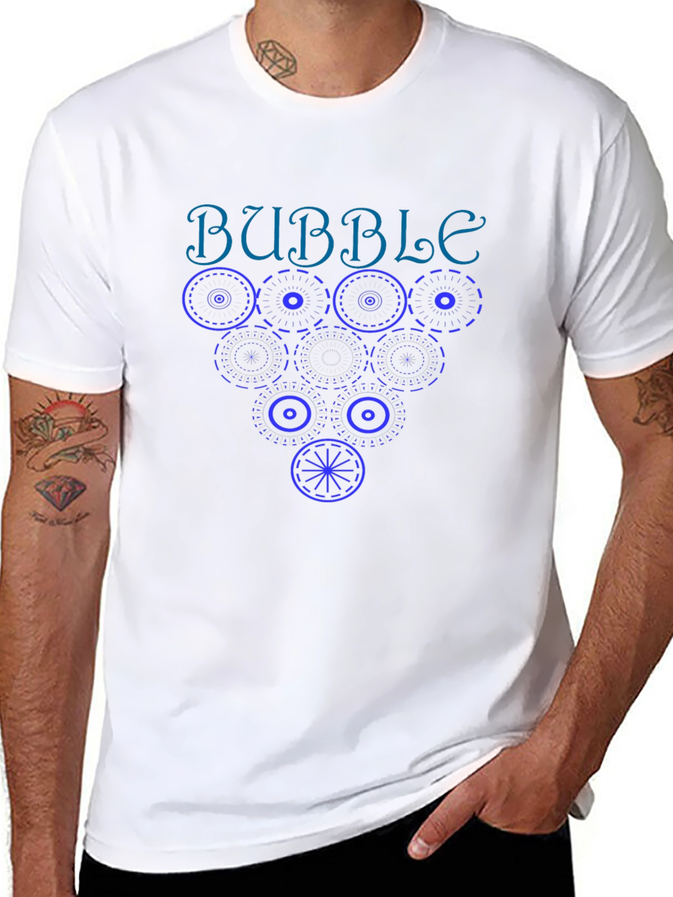 Bubble Graphic T-Shirt - Black