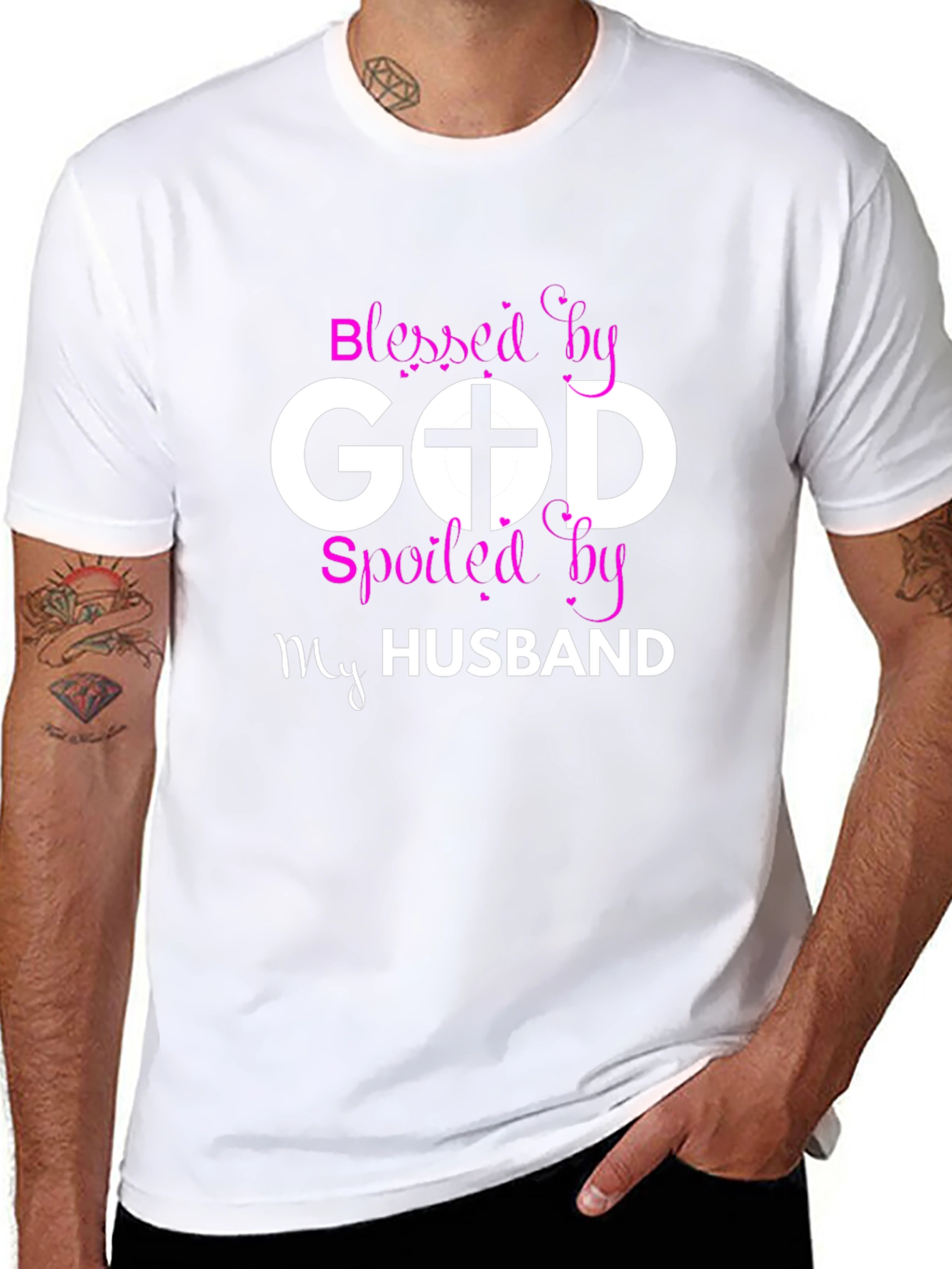 Blessed by God Spoiled by My Husband T-Shirt