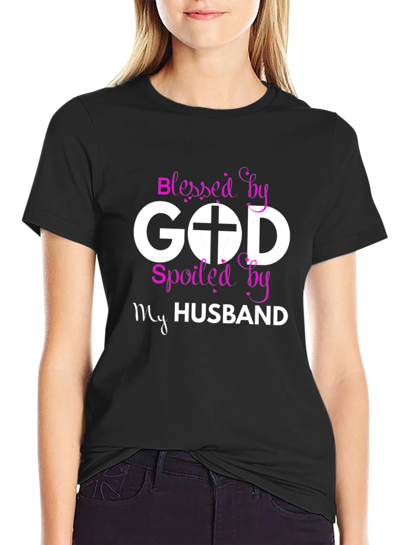 Blessed by God Spoiled by My Husband T-Shirt