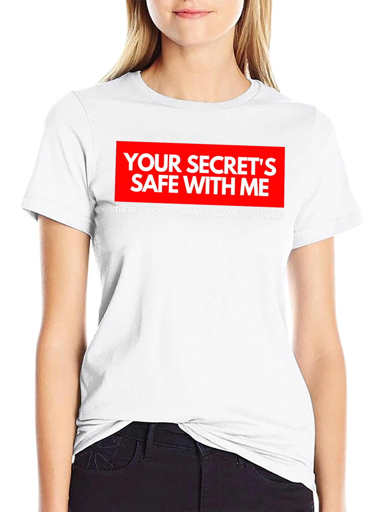 Secrets Safe Funny Black T-Shirt