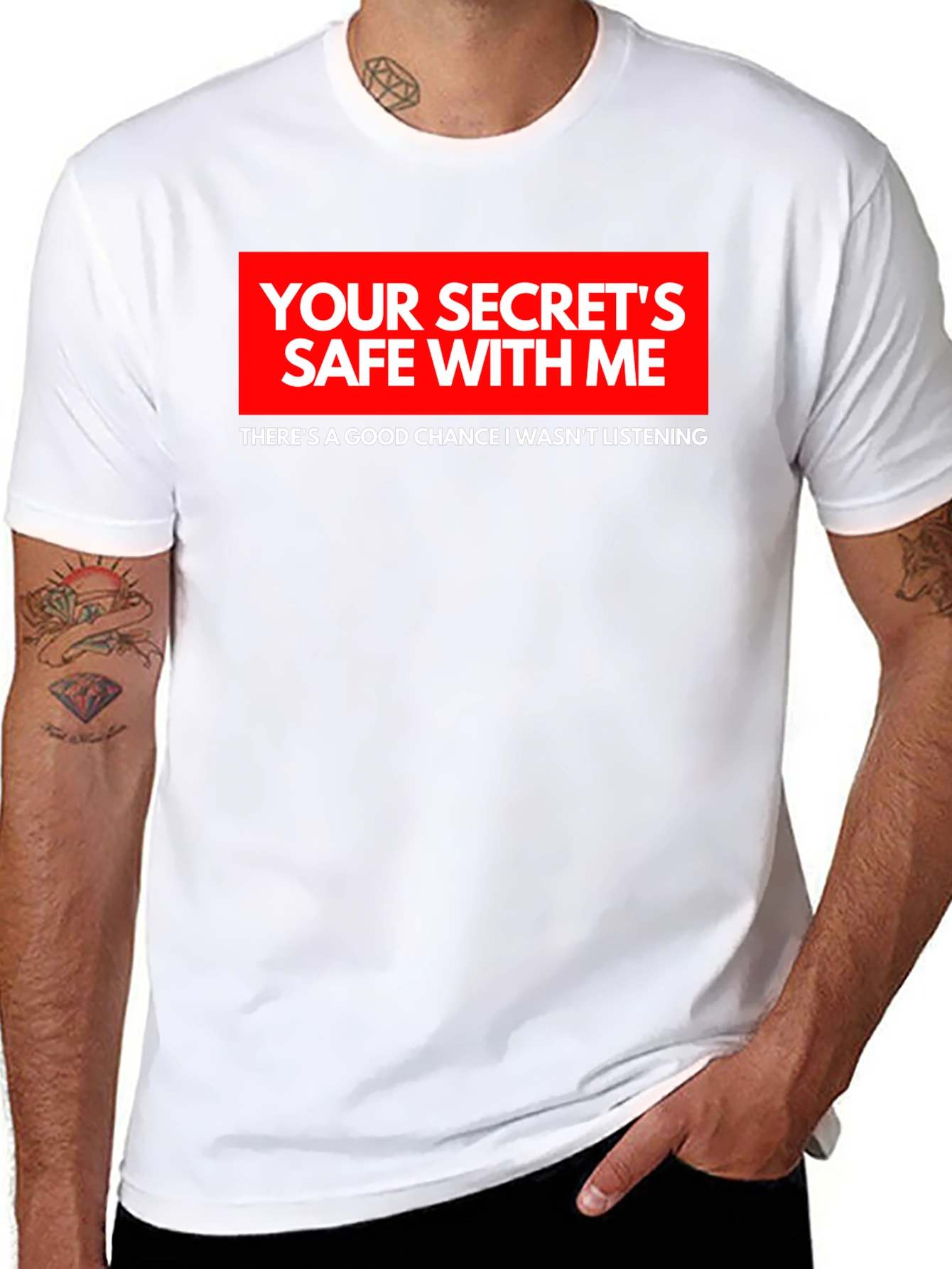 Secrets Safe Funny Black T-Shirt