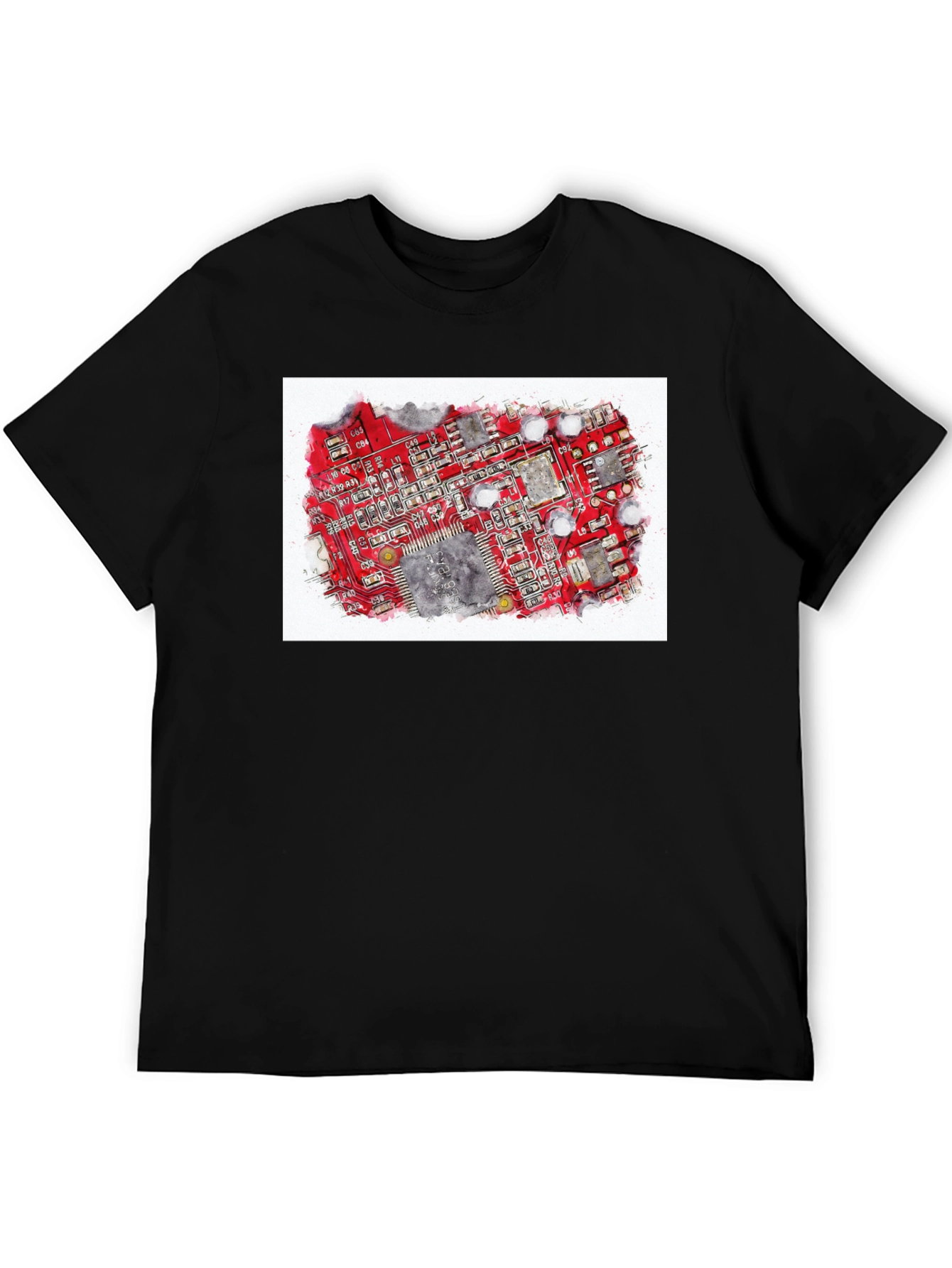 Circuit Board Graphic T-Shirt - Tech Enthusiast Tee